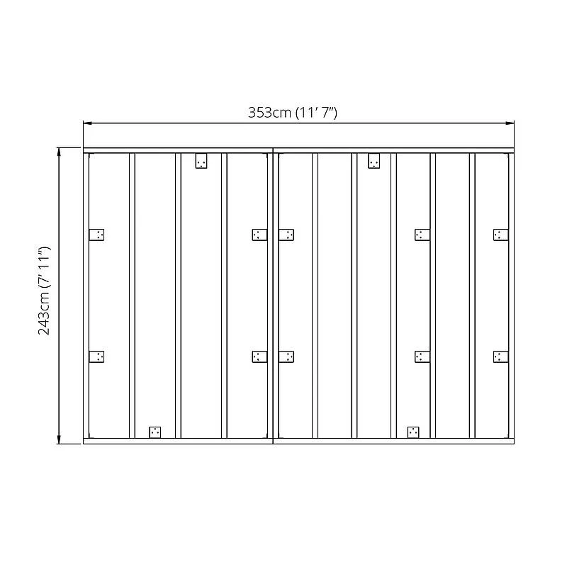 12 x 8 Wooden Base - Image 3
