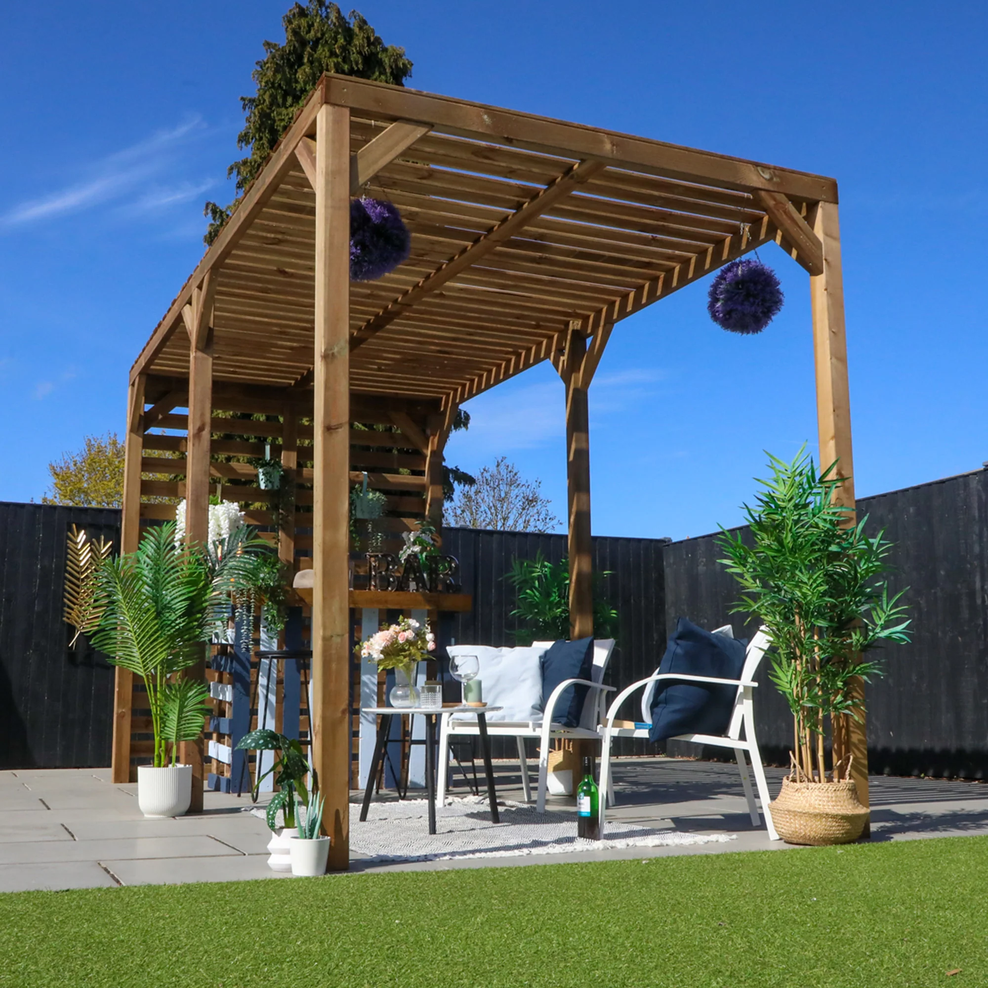 2m x 4m Pressure Treated Pergola - Image 4