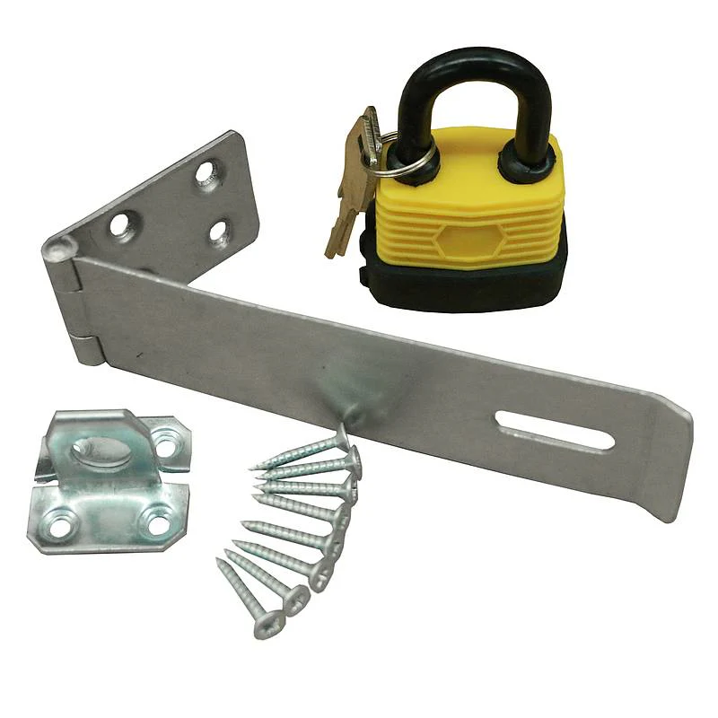 49mm Weatherproof Padlock with Hasp & Staple - Image 10