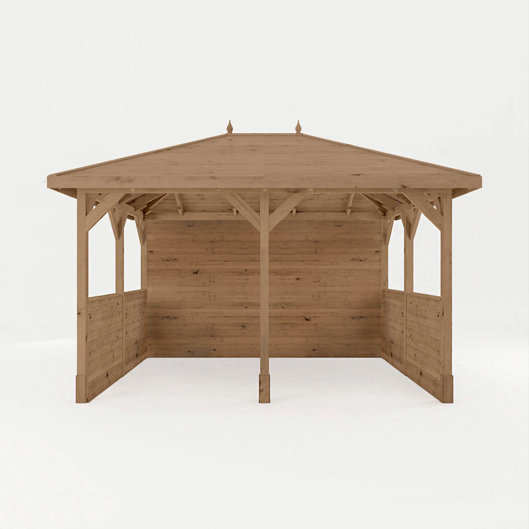 4m x 3m Pressure Treated Gazebo With Panels - Image 3