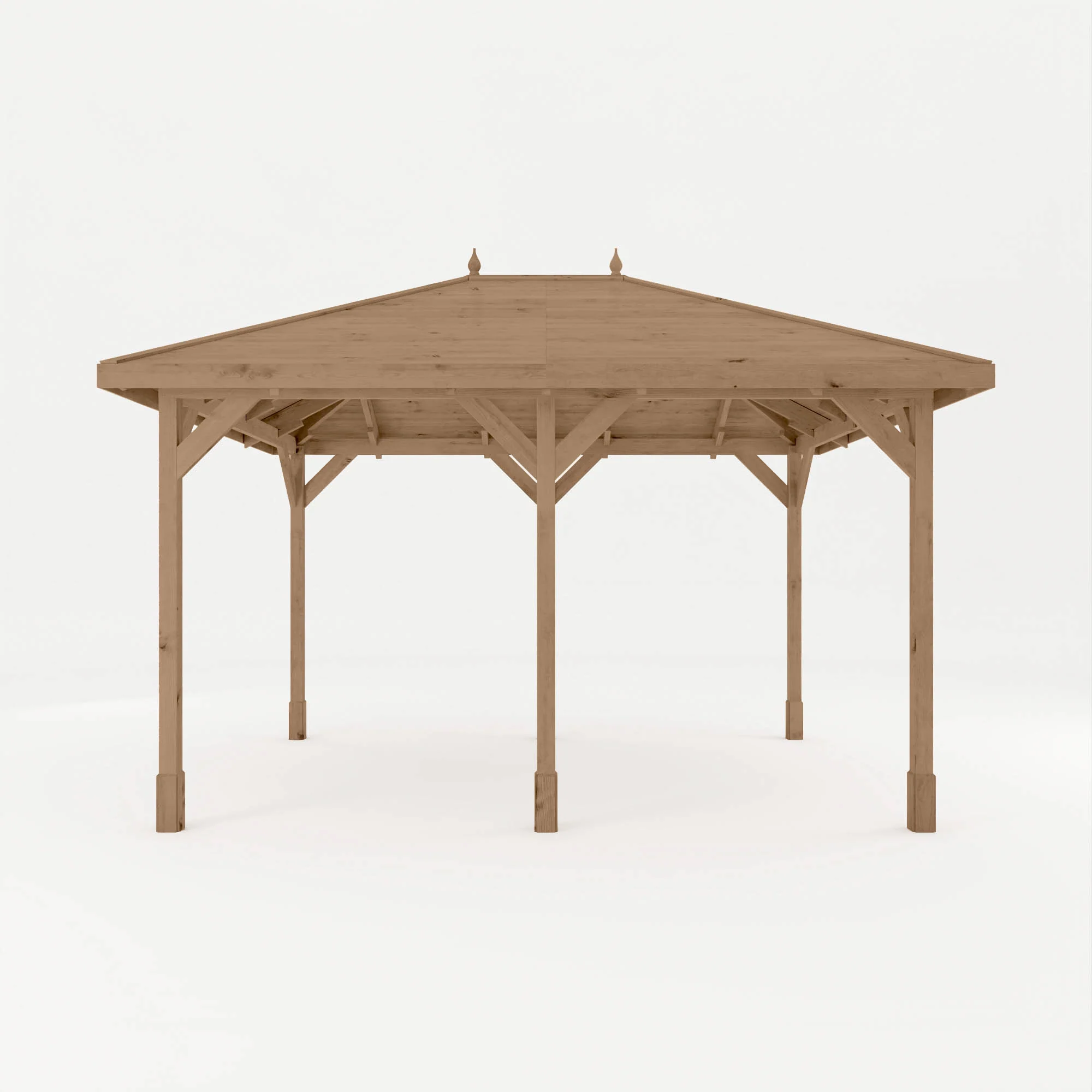 4m x 3m Pressure Treated Gazebo with Tongue & Groove Roof - Image 5