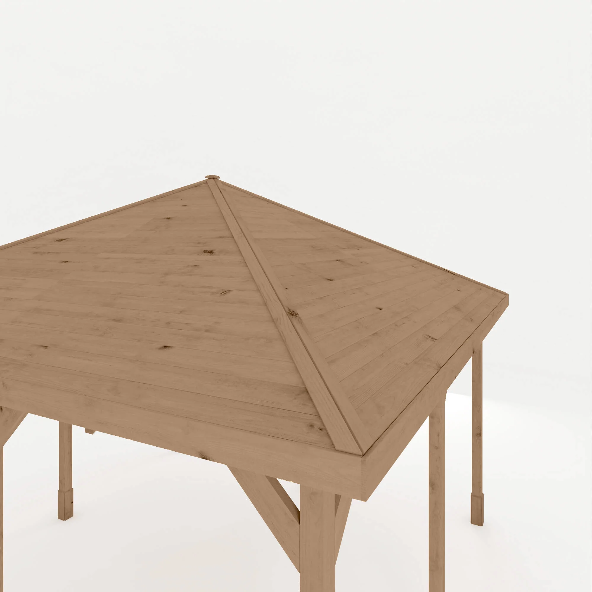 4m x 4m Pressure Treated Gazebo with Tongue & Groove Roof - Image 5