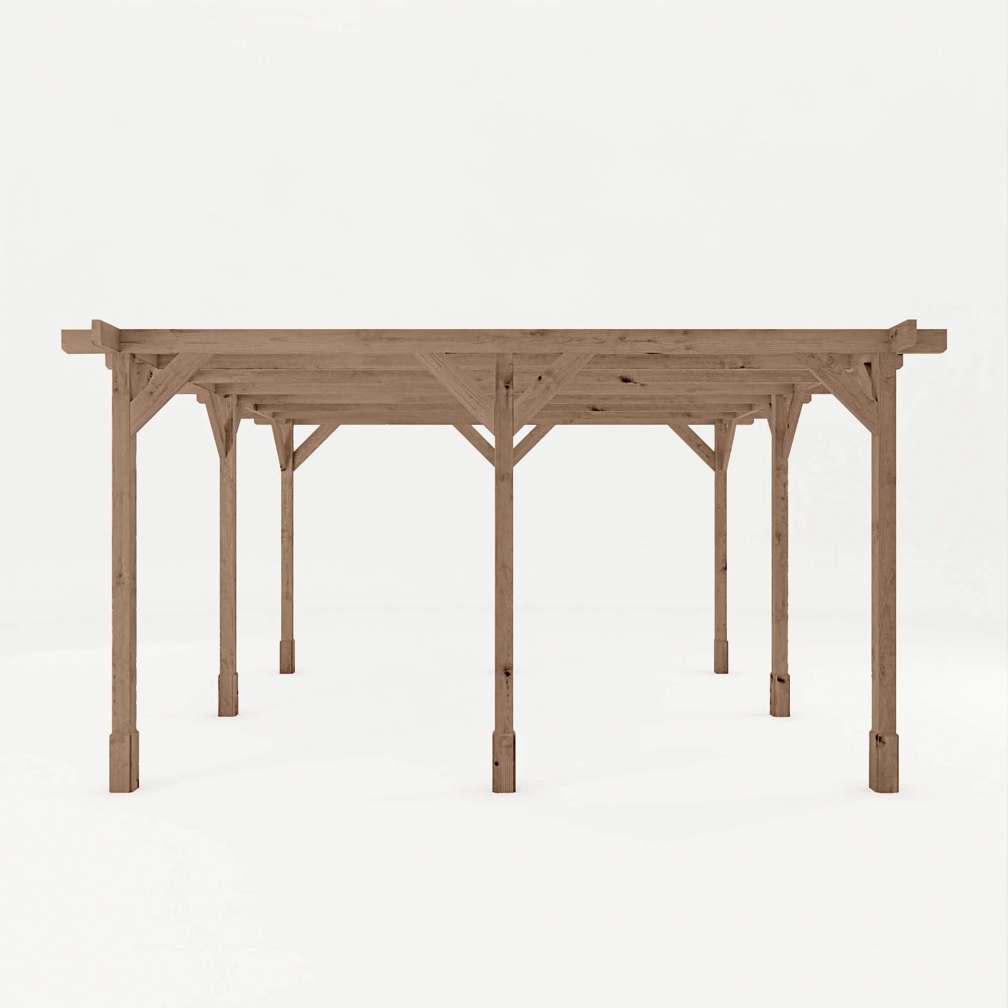 4m x 4m Pressure Treated Pergola - Image 4