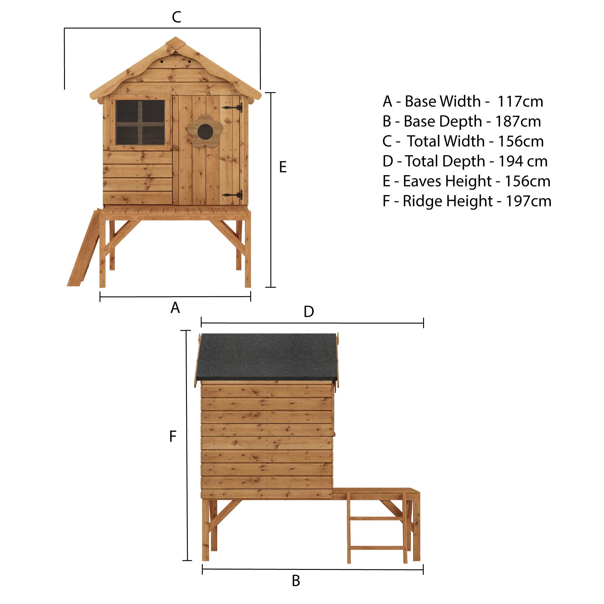 Snug Tower Wooden Playhouse - Image 12