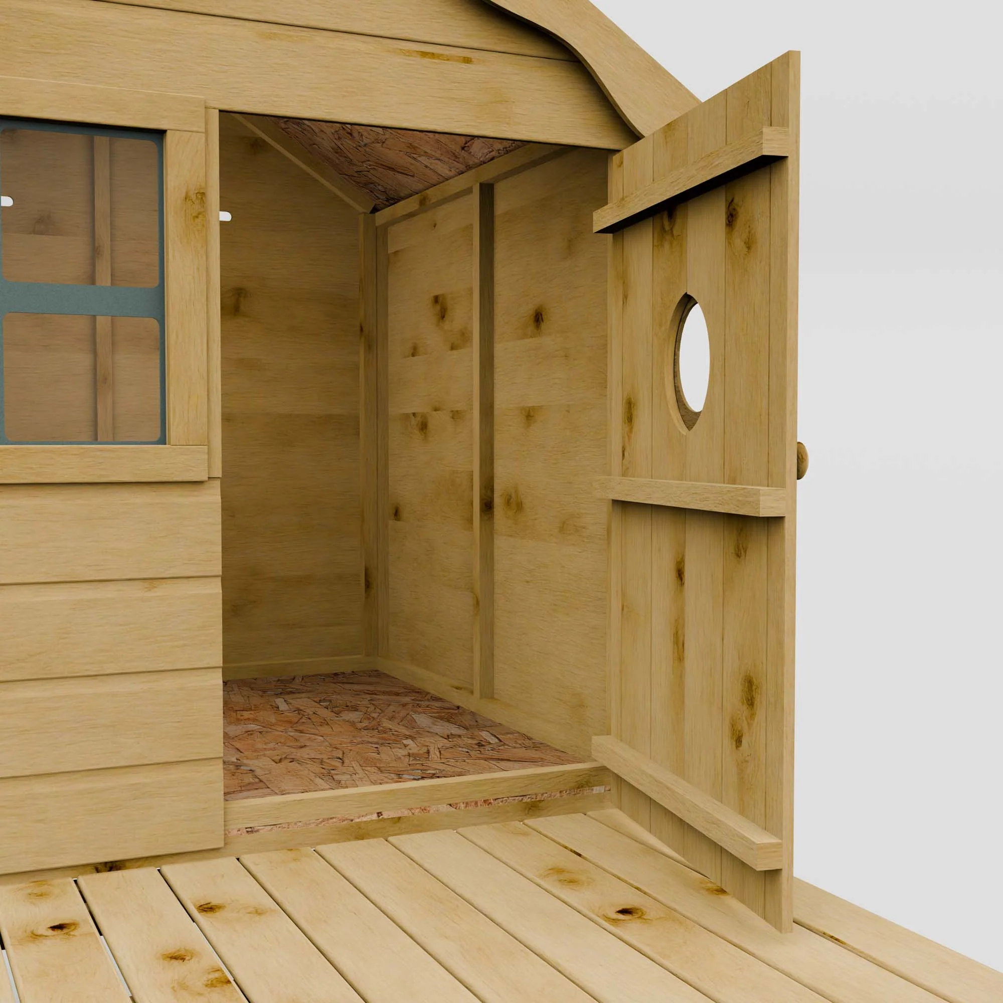Snug Tower Wooden Playhouse - Image 7