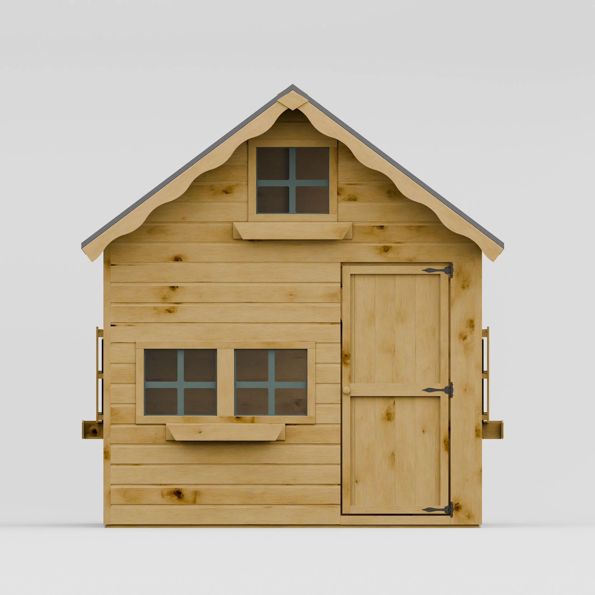 7 x 5 Double Storey Swiss Cottage Playhouse - Image 3