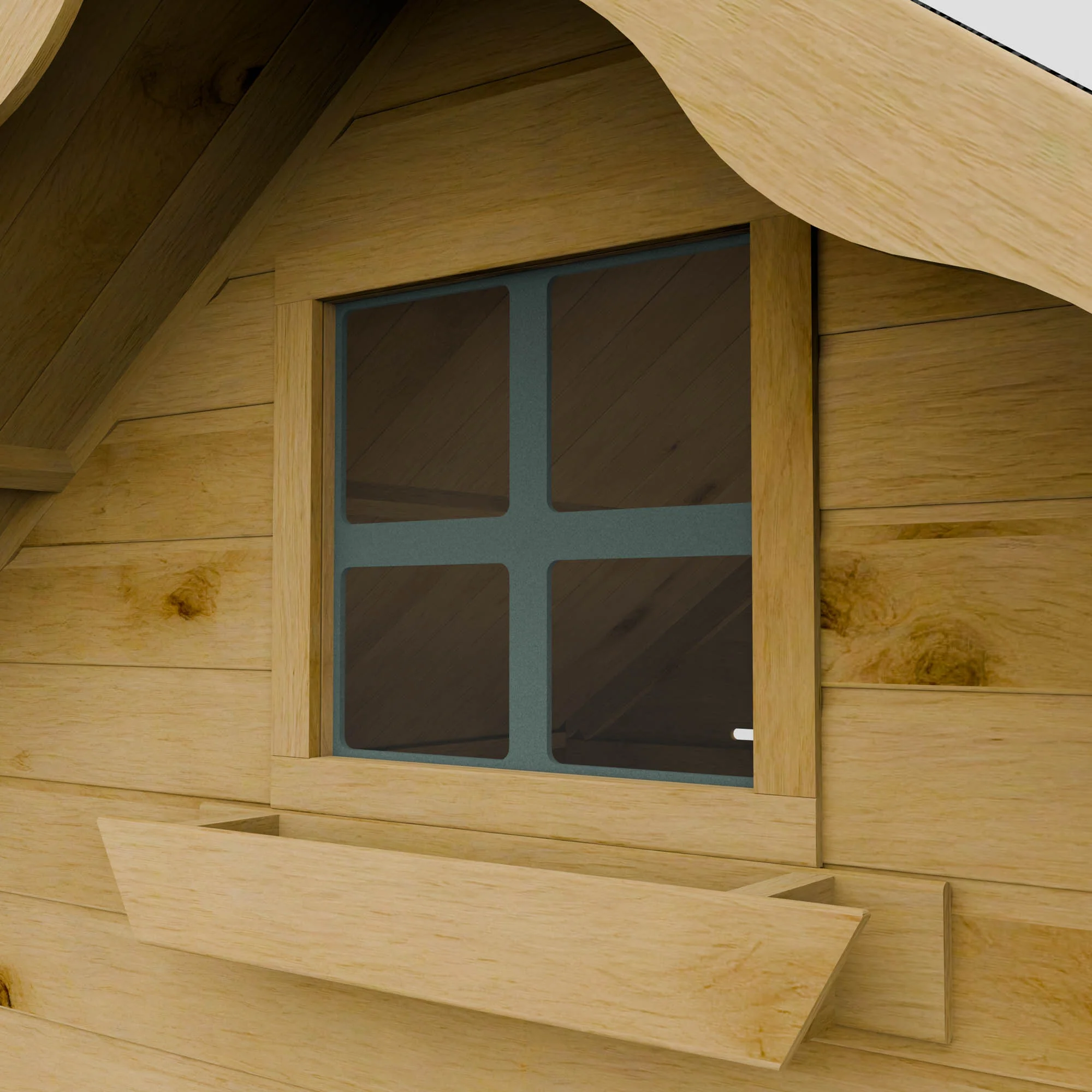 7 x 5 Double Storey Swiss Cottage Playhouse - Image 6