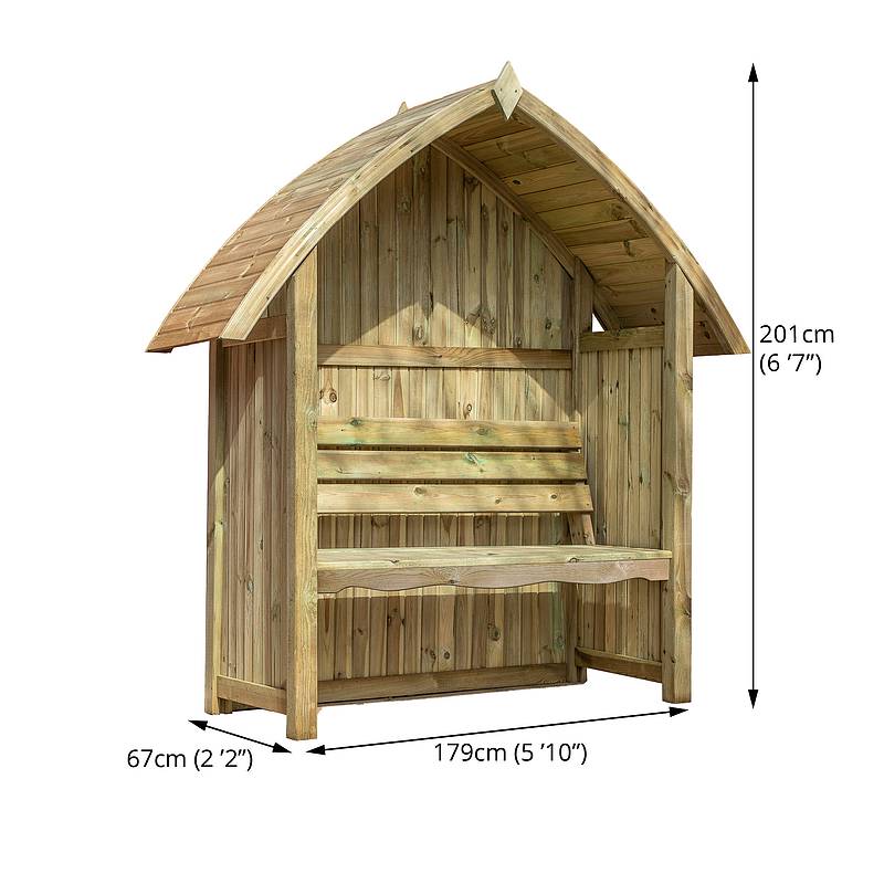 Arch Top Arbour Seat - Image 5