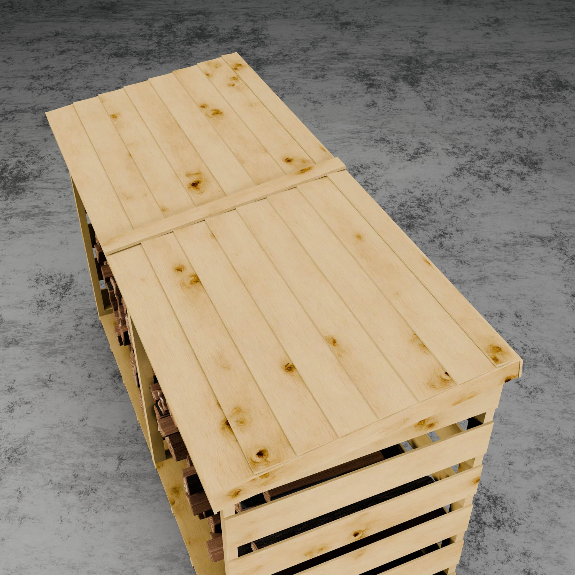 Pressure Treated Double Log Store - Image 7