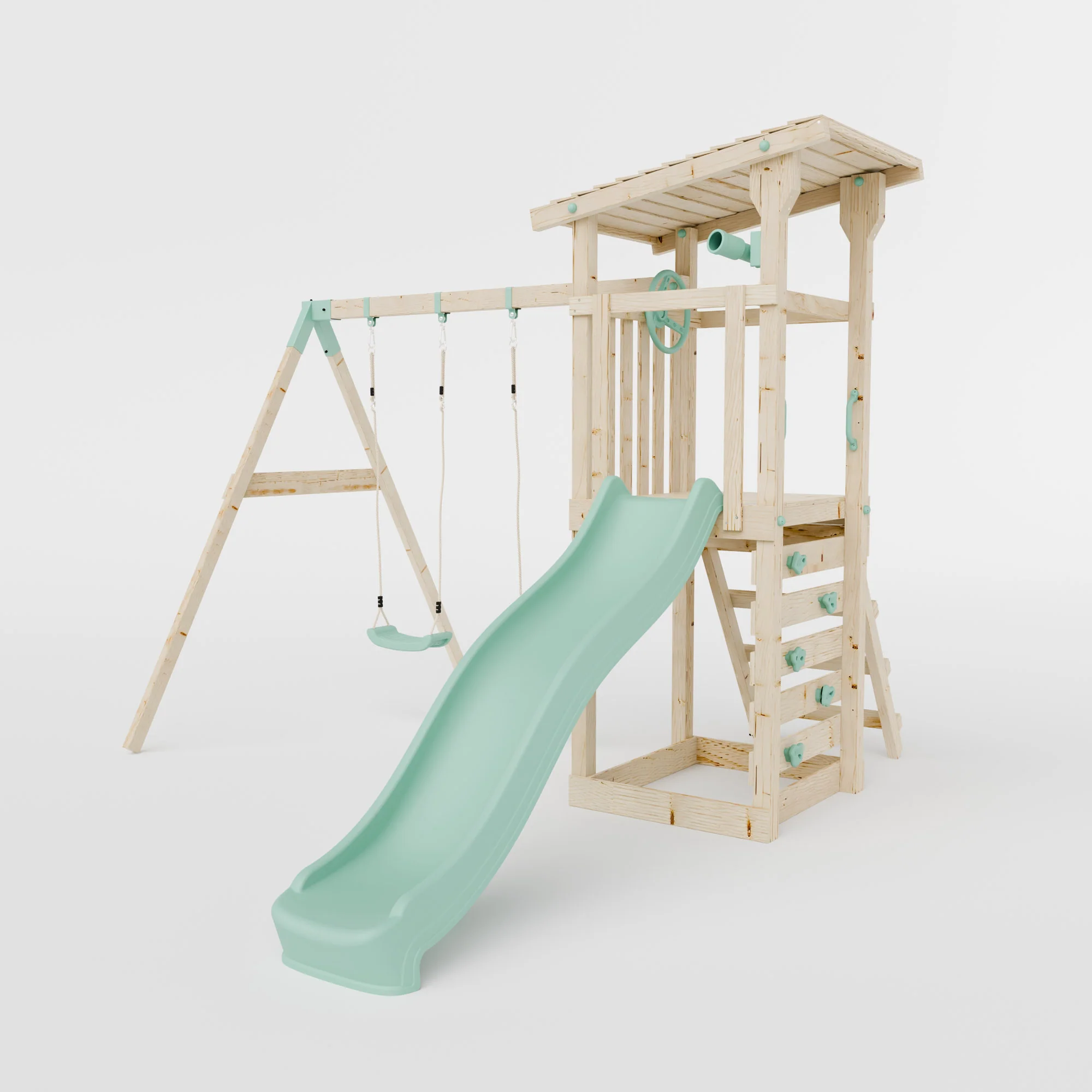 Climbing Frame With Double Swing - Willow Way VII - Image 2