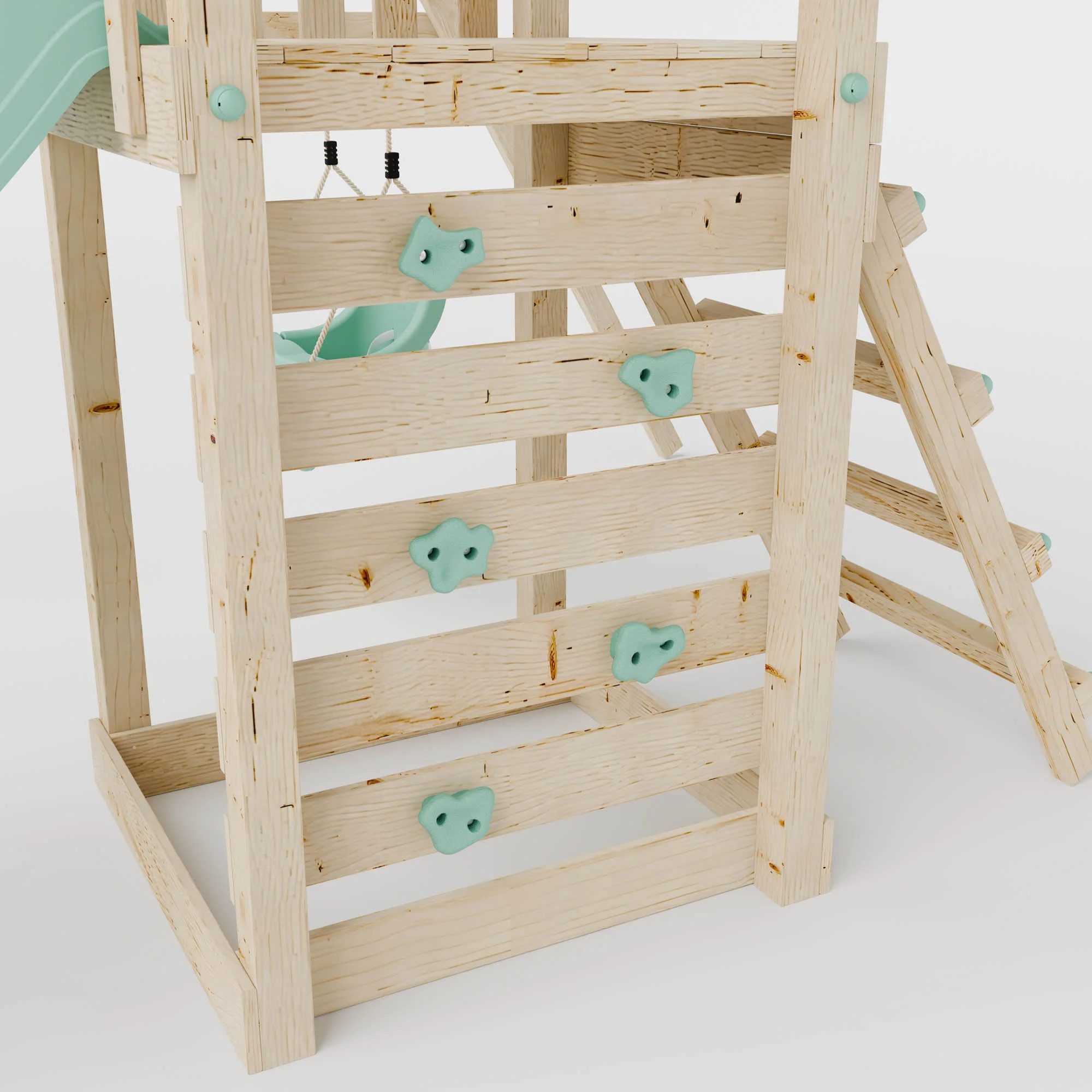 Climbing Frame With Single Baby Swing - Enchanted Grove II - Image 6