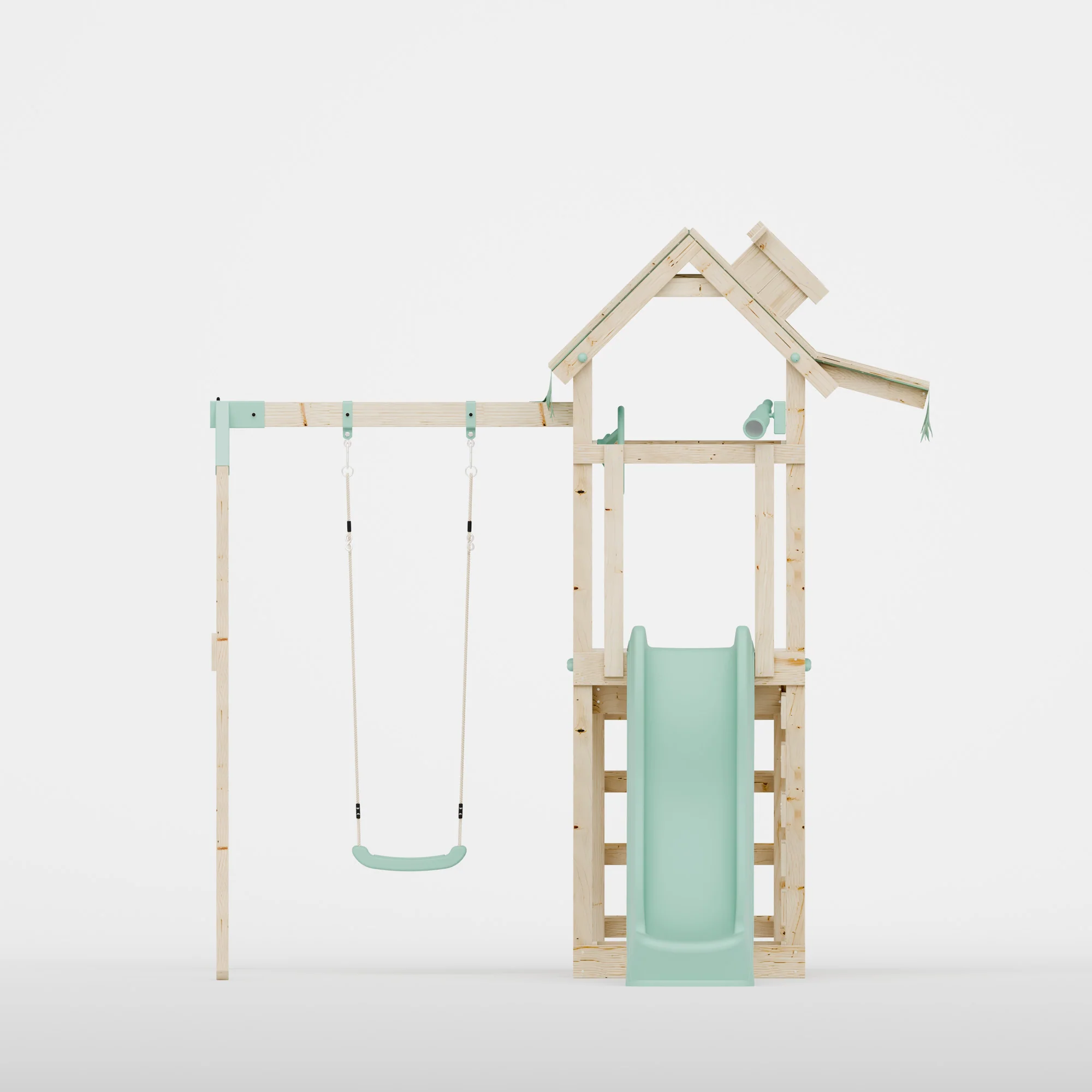 Climbing Frame With Single Swing - Eldertree Forest I - Image 3