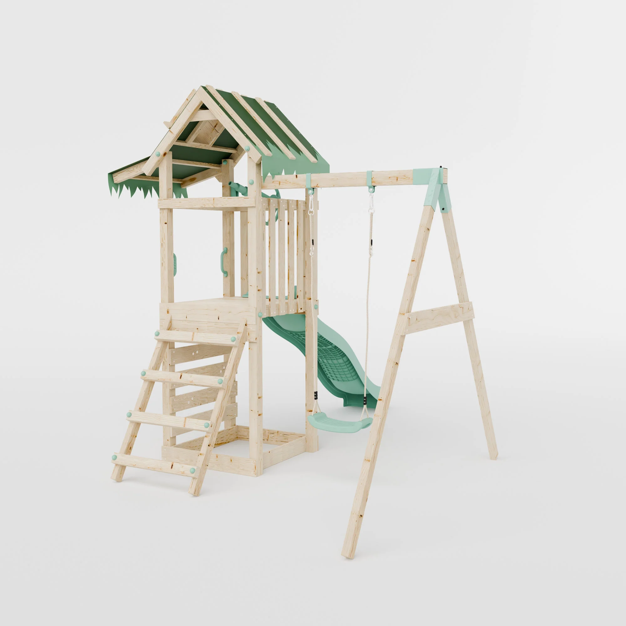 Climbing Frame With Single Swing - Eldertree Forest I - Image 4
