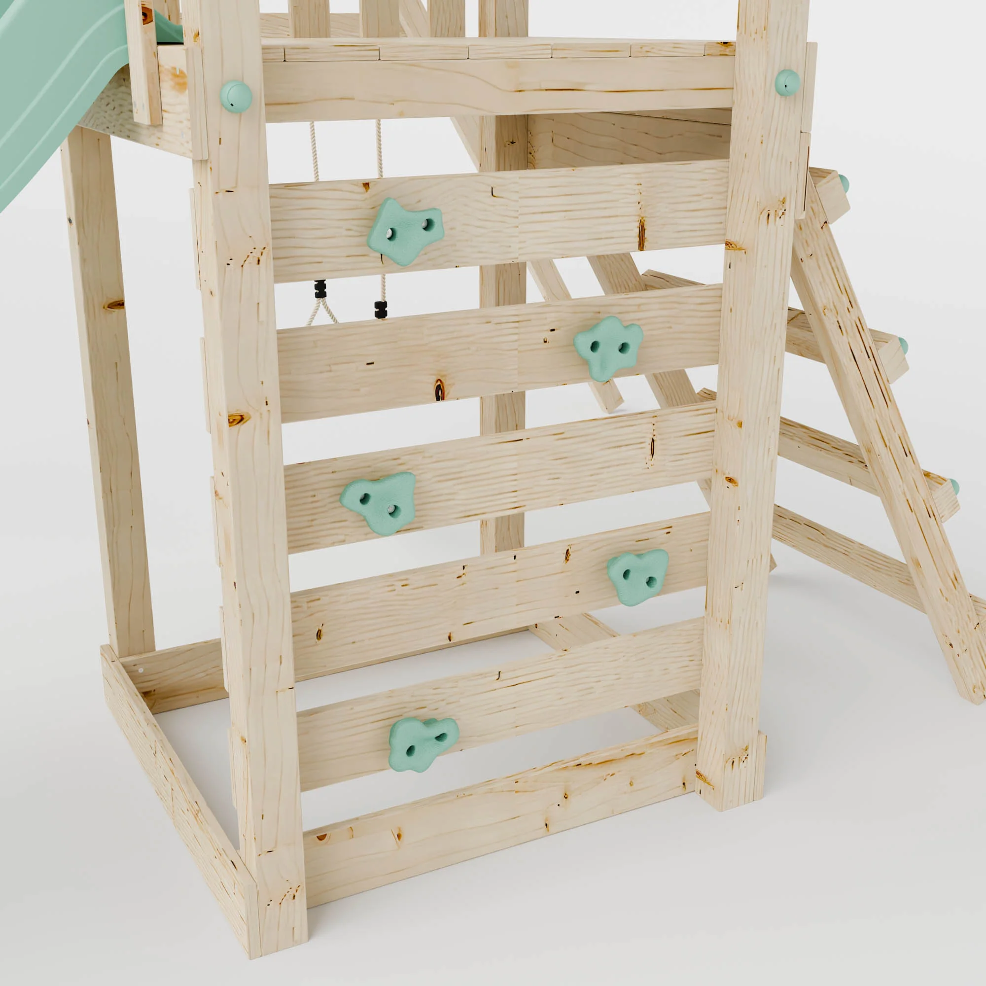 Climbing Frame With Single Swing - Eldertree Forest I - Image 7