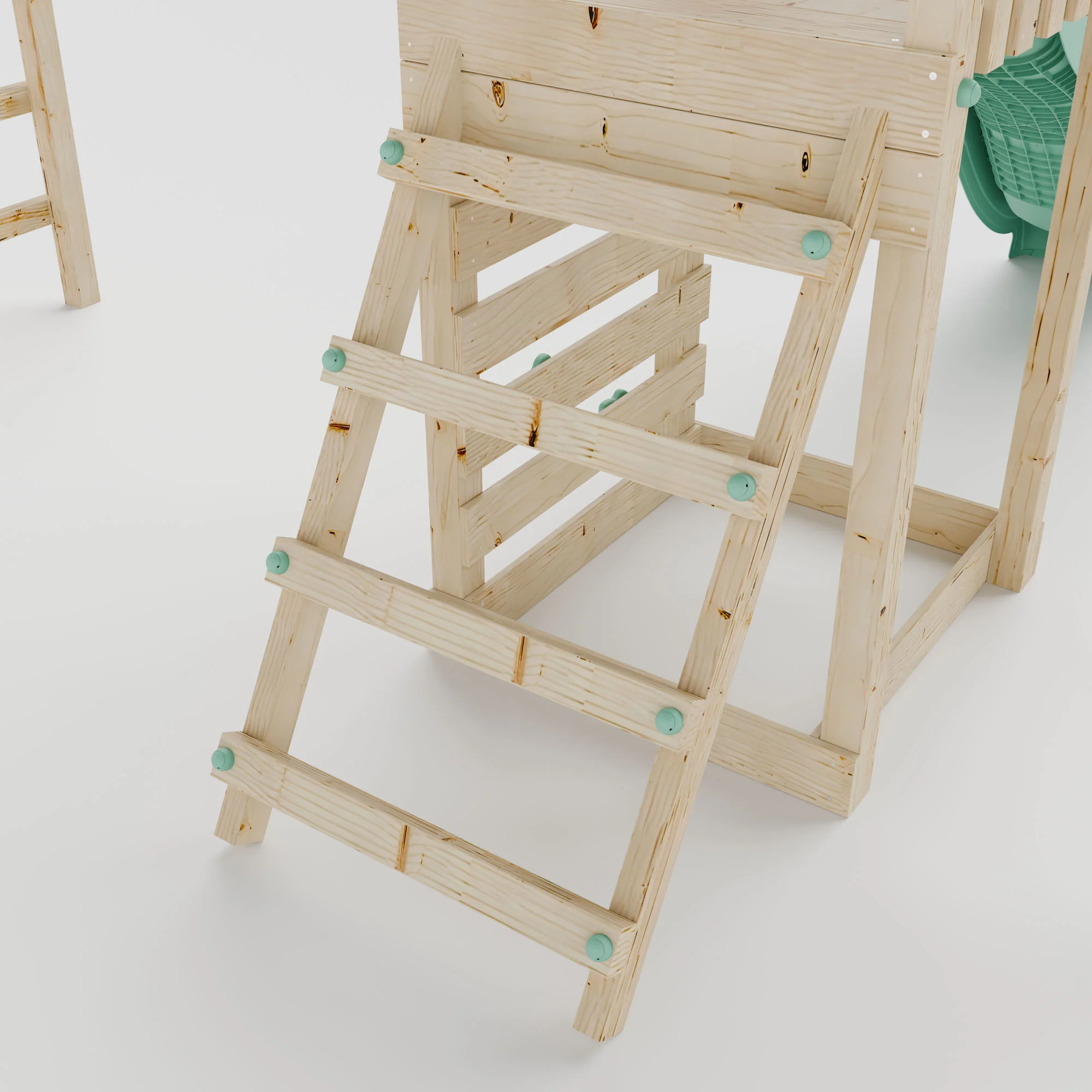Climbing Frame With Single Swing & Monkey Bars - Enchanted Grove III - Image 6