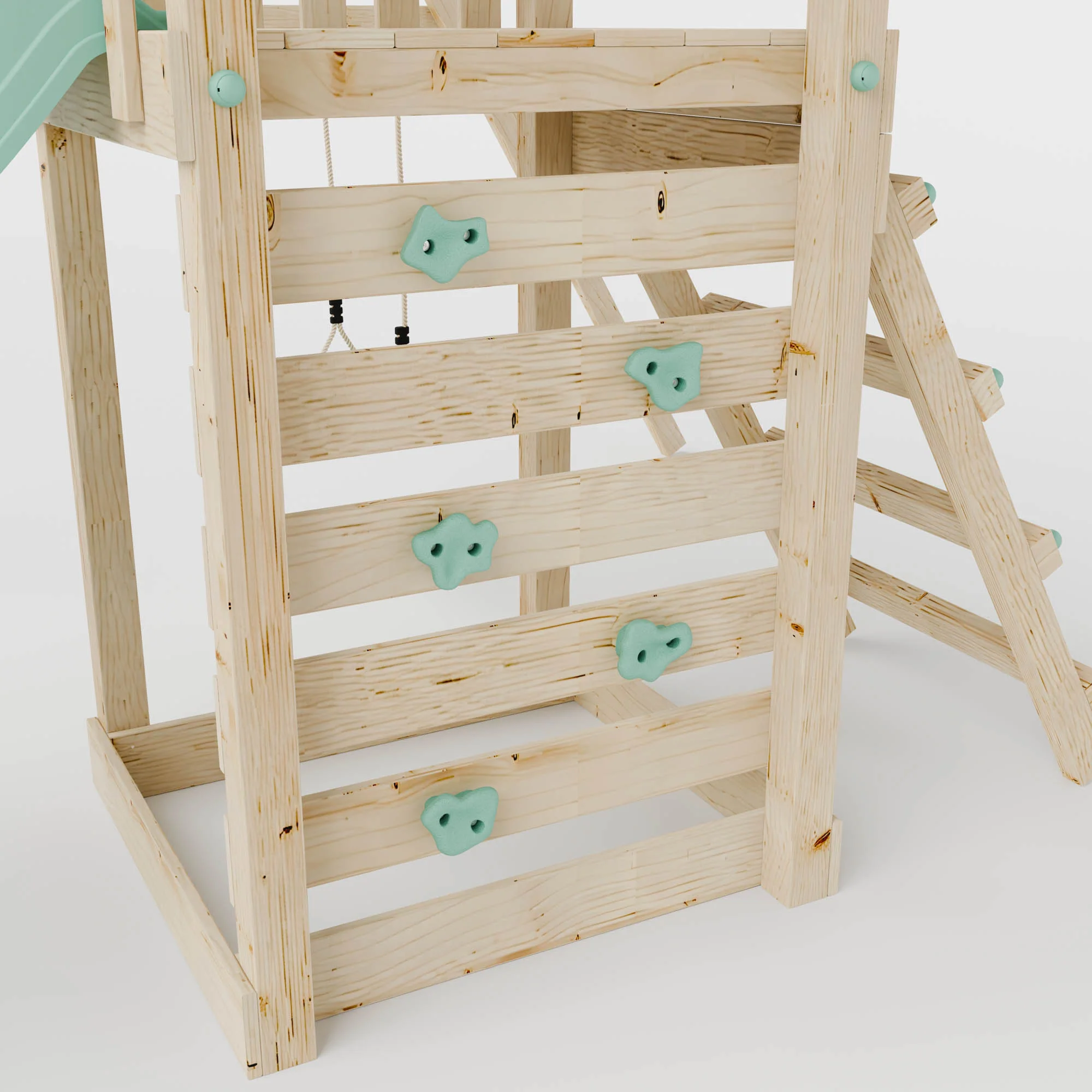 Climbing Frame With Single Swing & Monkey Bars - Enchanted Grove III - Image 7