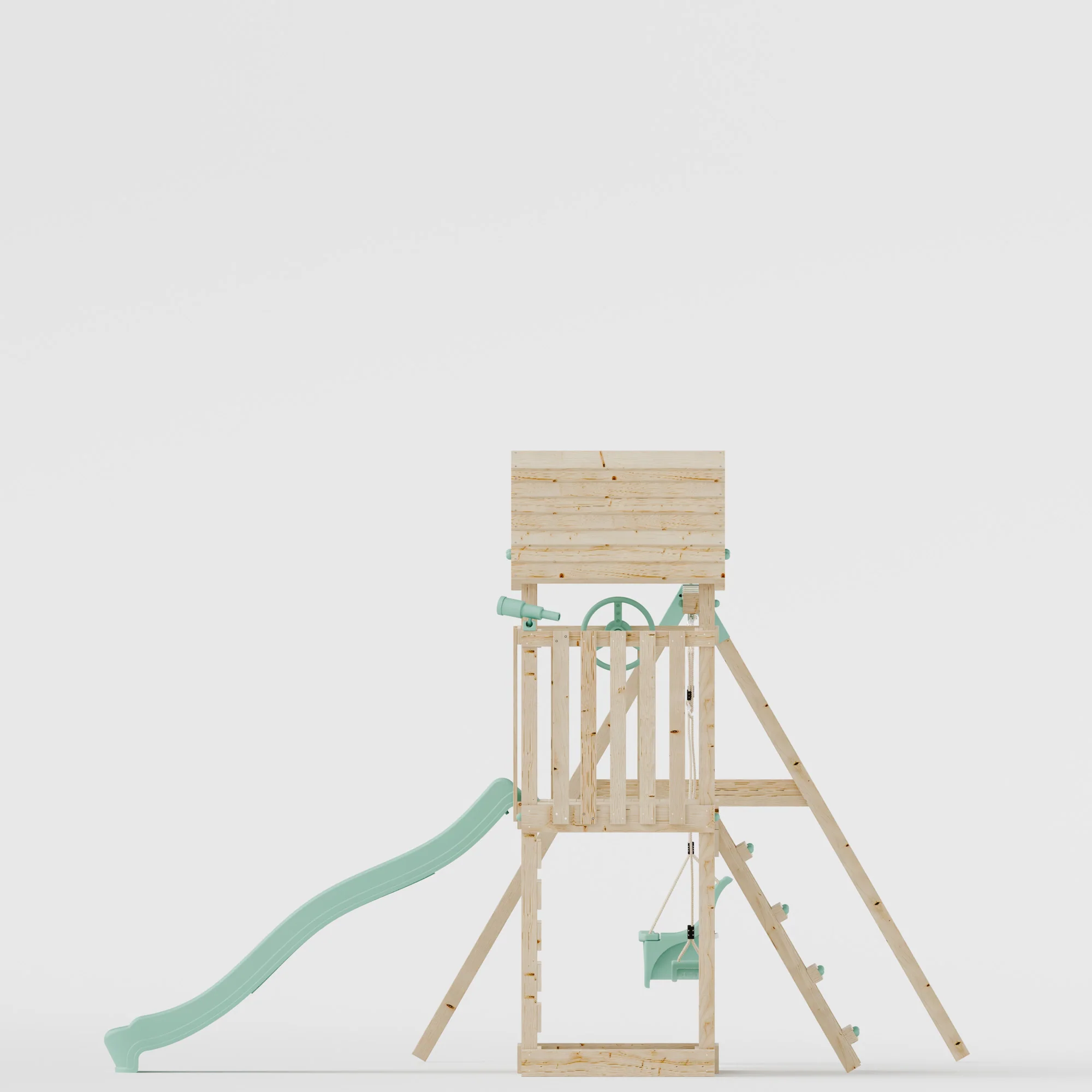 Climbing Frame With Extension & Double Swing - Bramblewick Forest VIII - Image 8