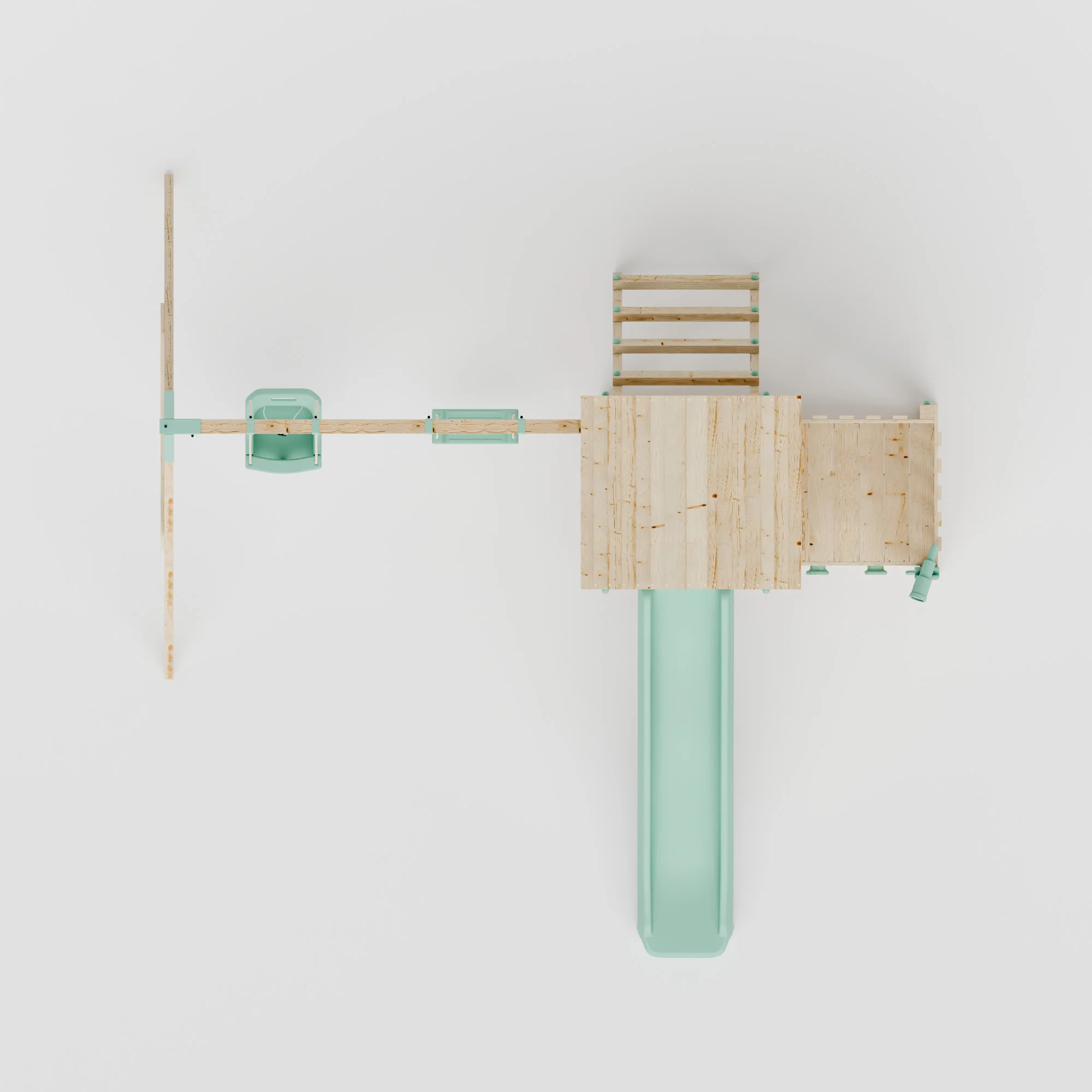 Climbing Frame With Extension & Double Swing - Bramblewick Forest VIII - Image 9