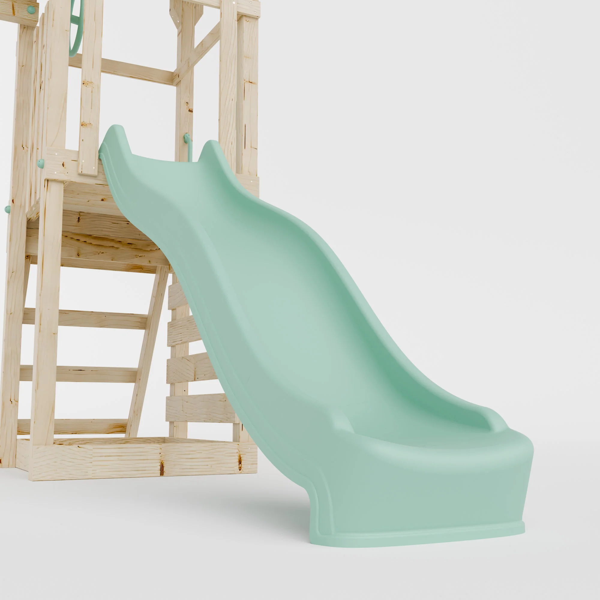 Climbing Frame With Single Swing & Climbing Wall - Willow Way VI - Image 9