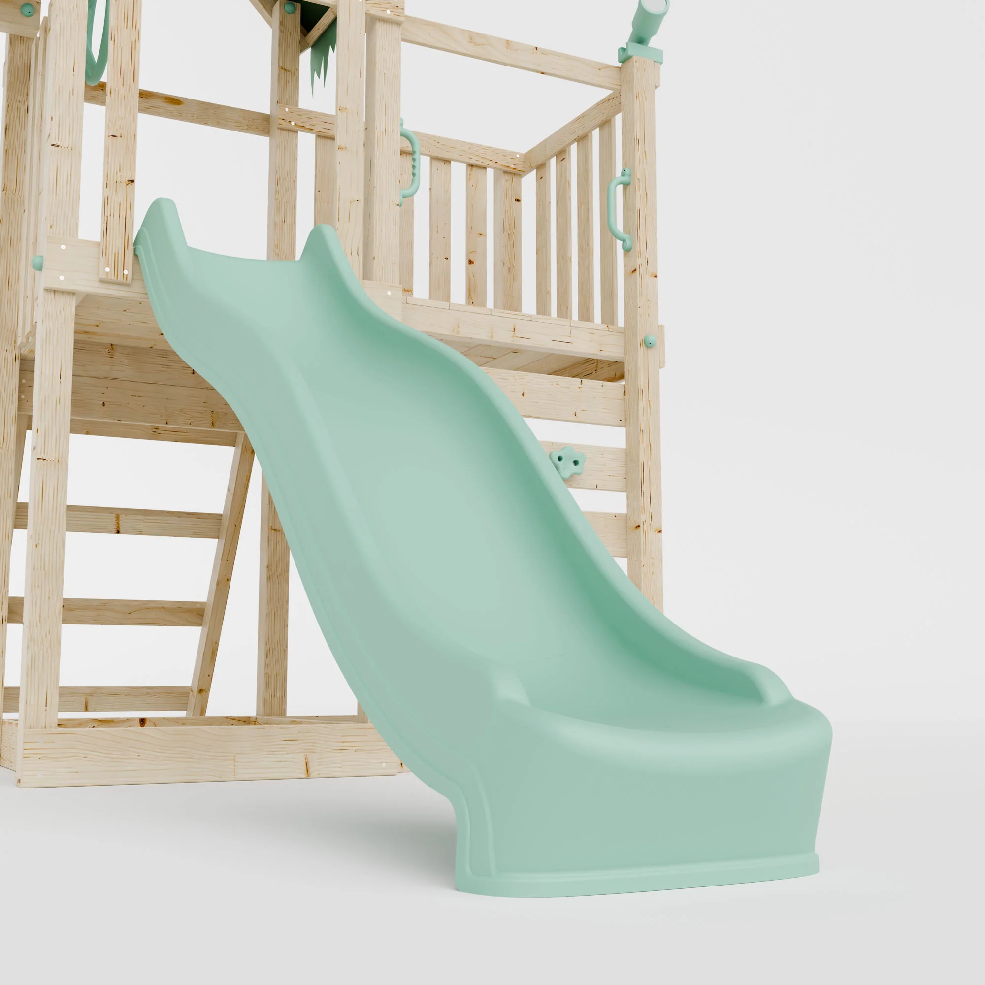 Extended Climbing Frame With Double Swing - Eldertree Forest VII - Image 6