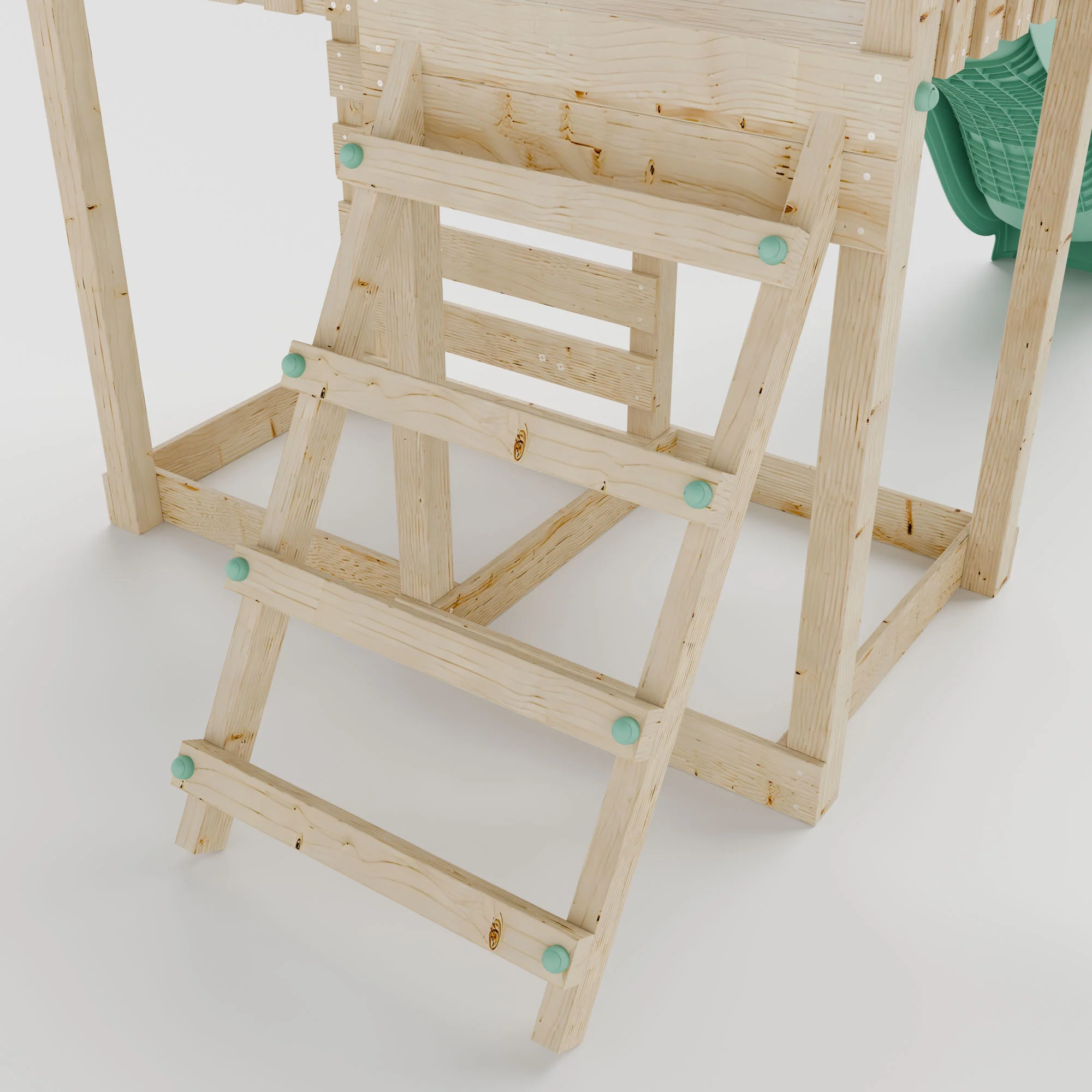 Extended Climbing Frame With Double Swing - Eldertree Forest VII - Image 7
