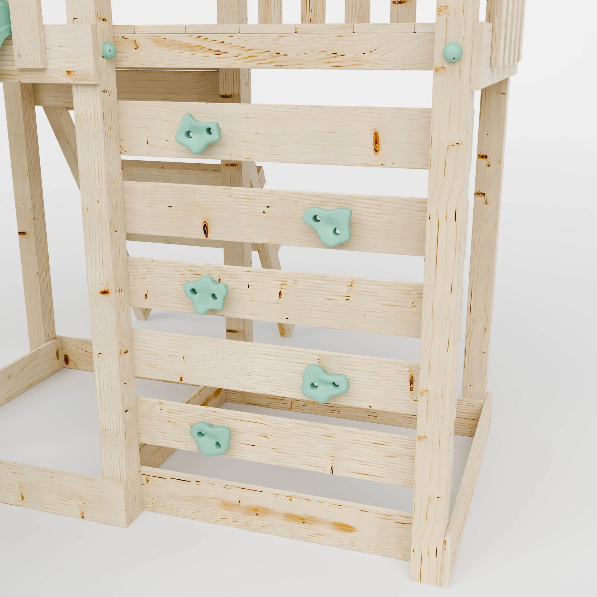 Extended Climbing Frame With Single Swing - Enchanted Grove V - Image 5
