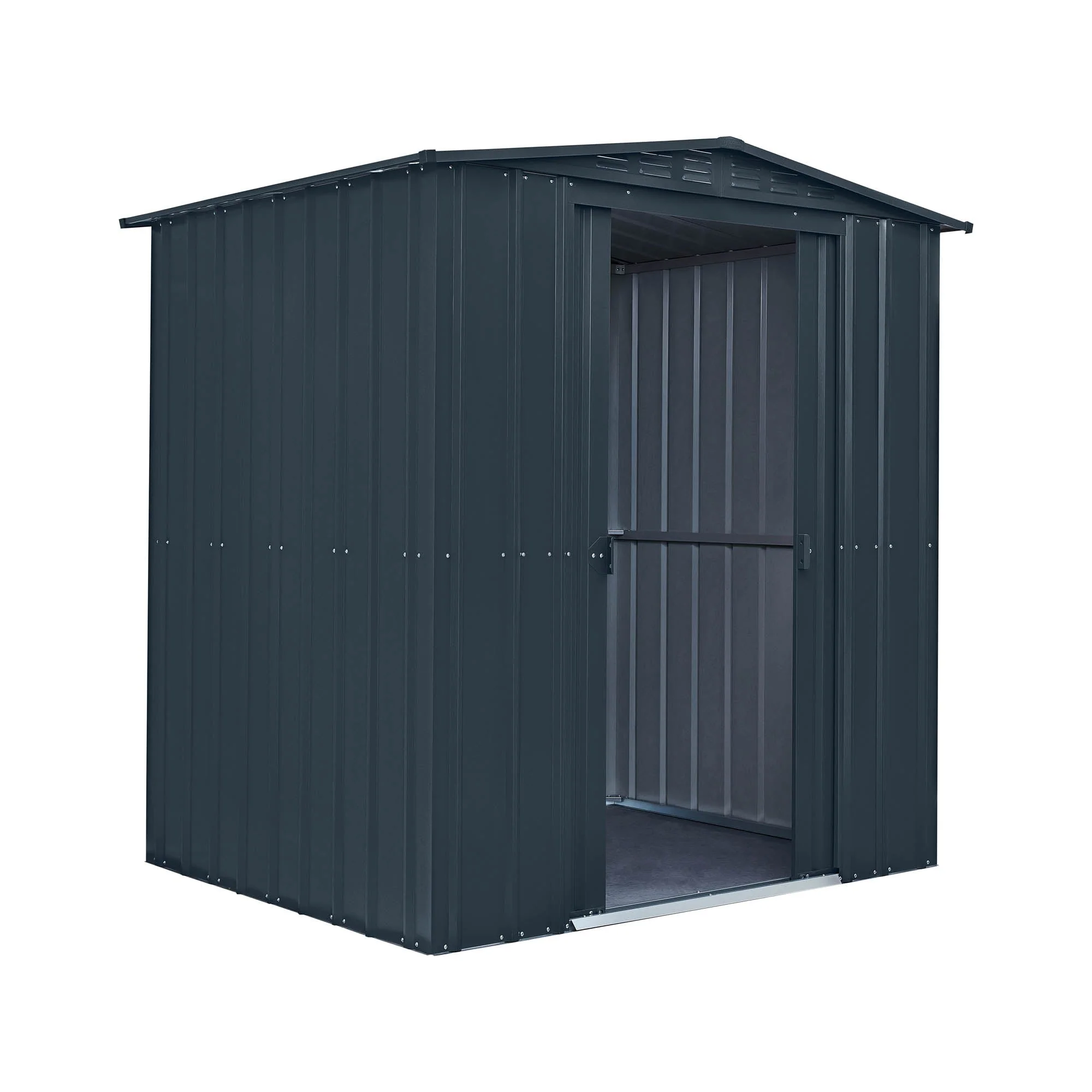 Globel Grey Apex Metal Shed - Image 3