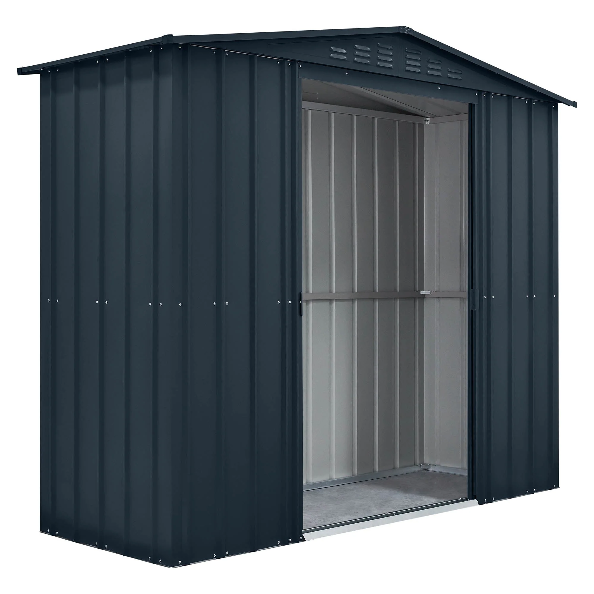 Globel Grey Apex Metal Shed - Image 5