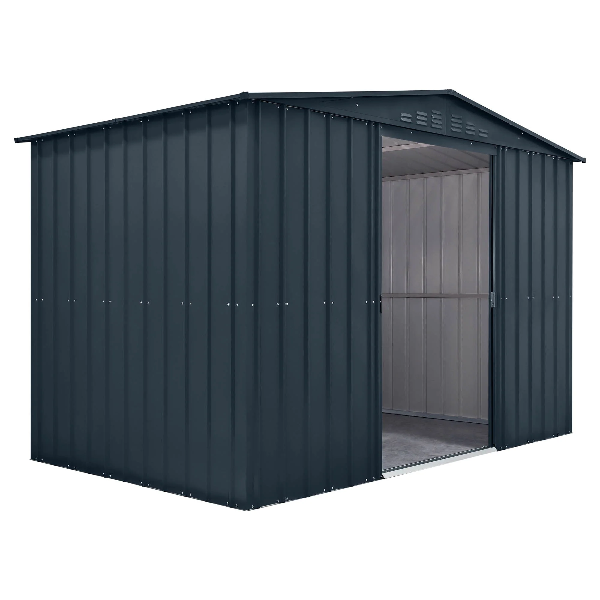 Globel Grey Apex Metal Shed - Image 7