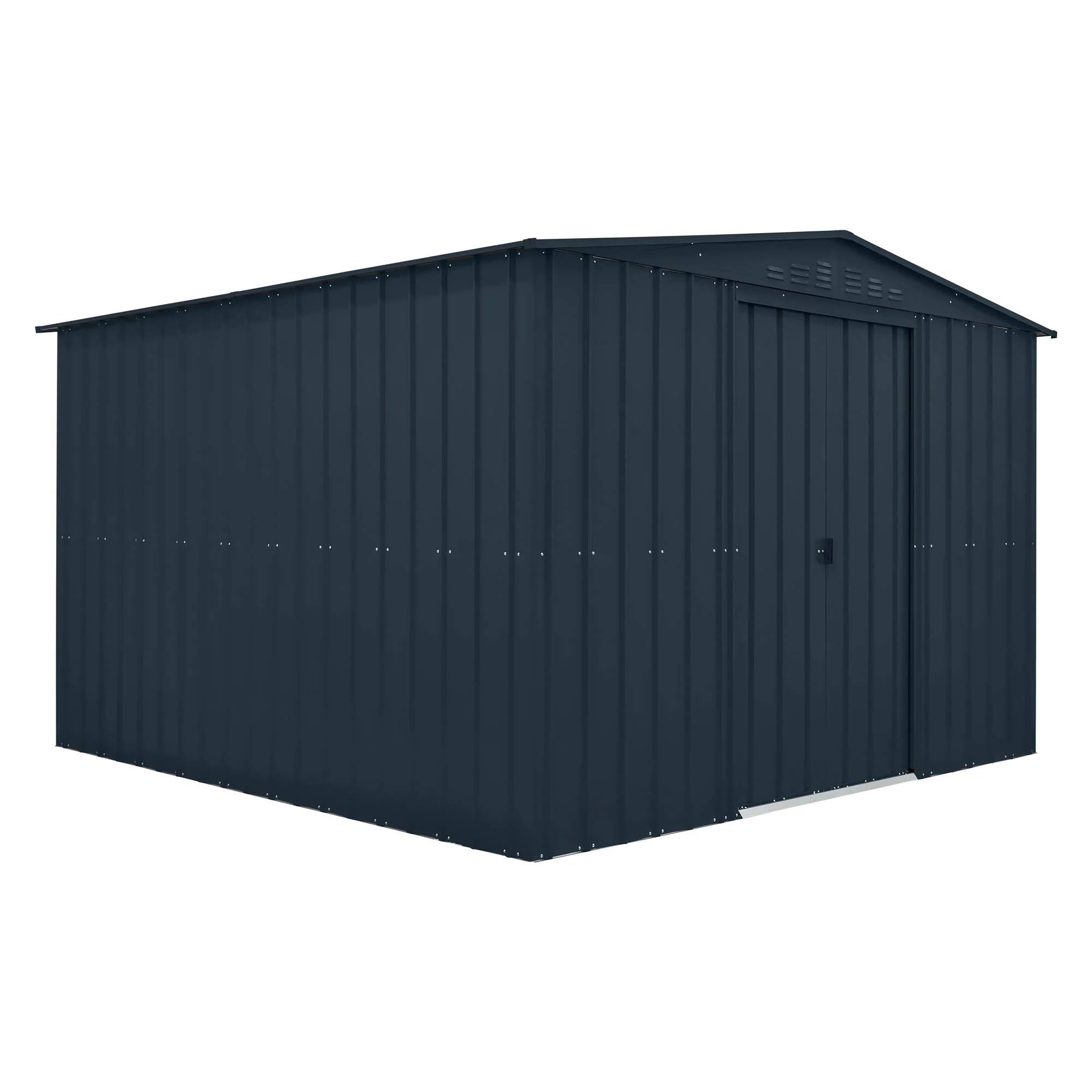 Globel Grey Apex Metal Shed - Image 8