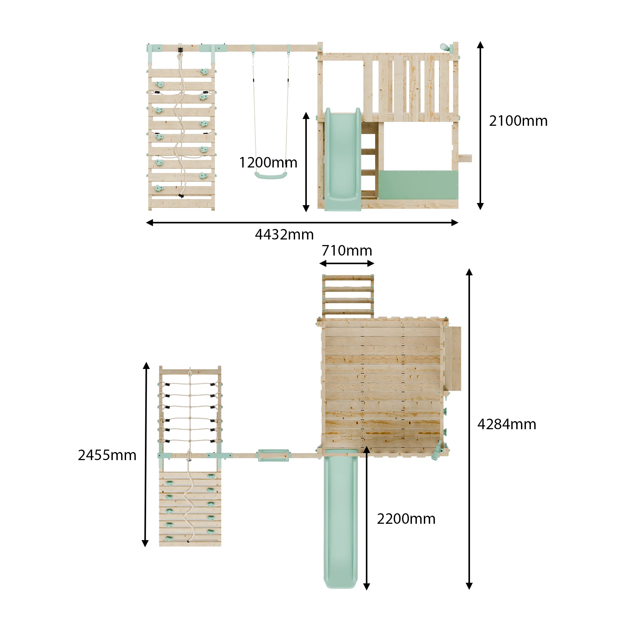 LittleSummit Tower with Swing & Climbing Wall - Image 15