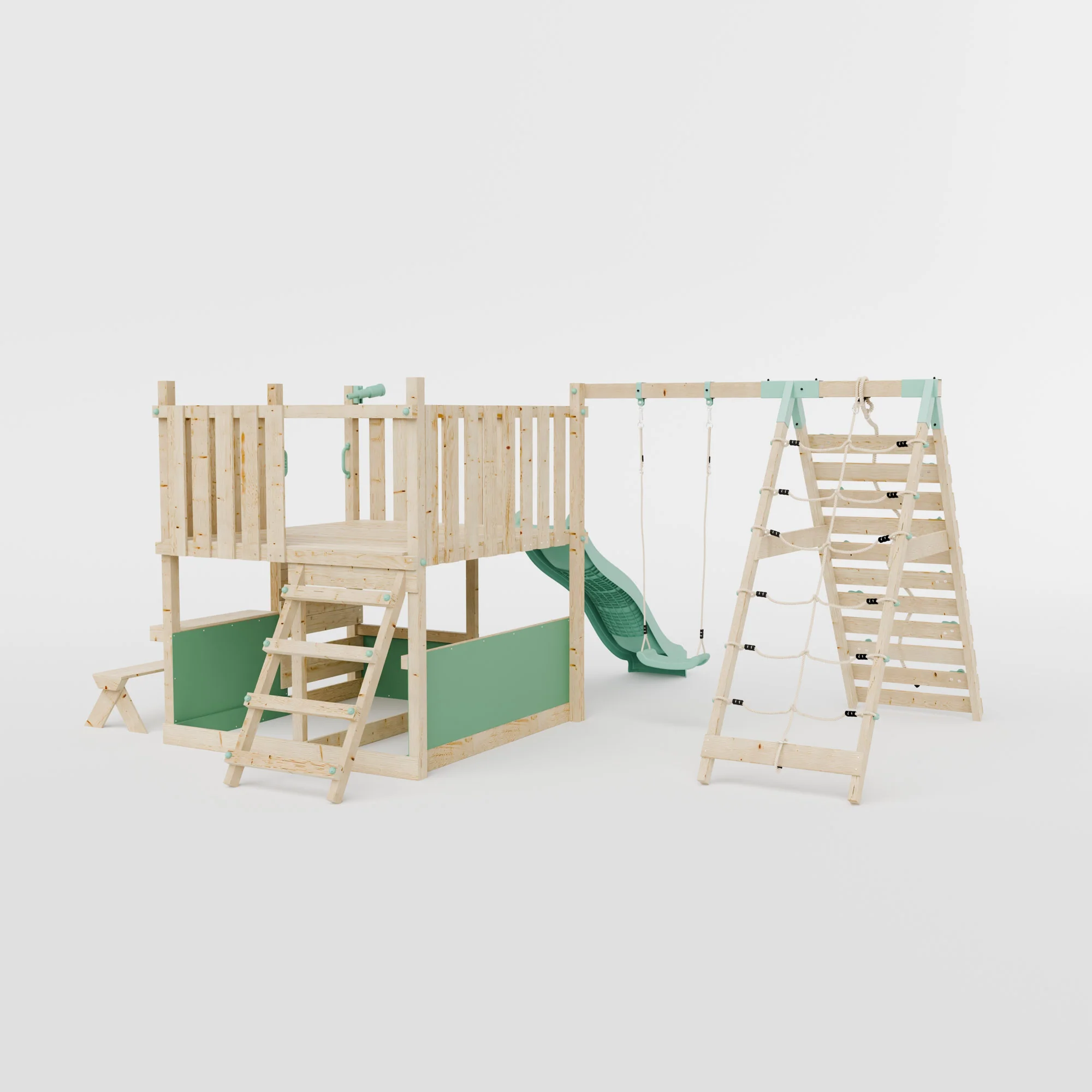 LittleSummit Tower with Swing & Climbing Wall - Image 3