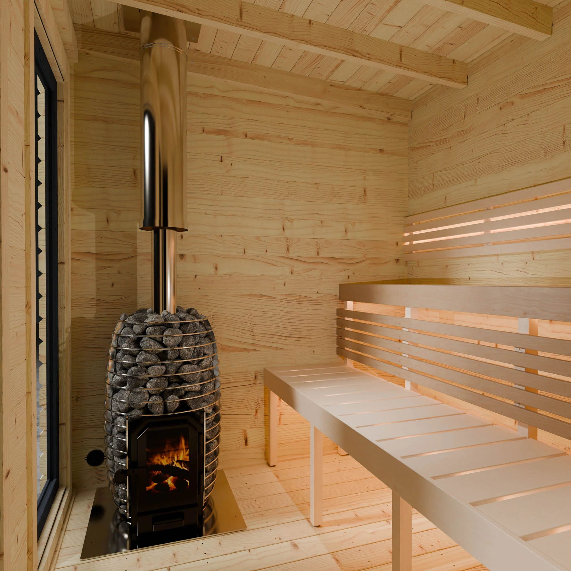 Novi Outdoor Sauna With Large Veranda - Image 6