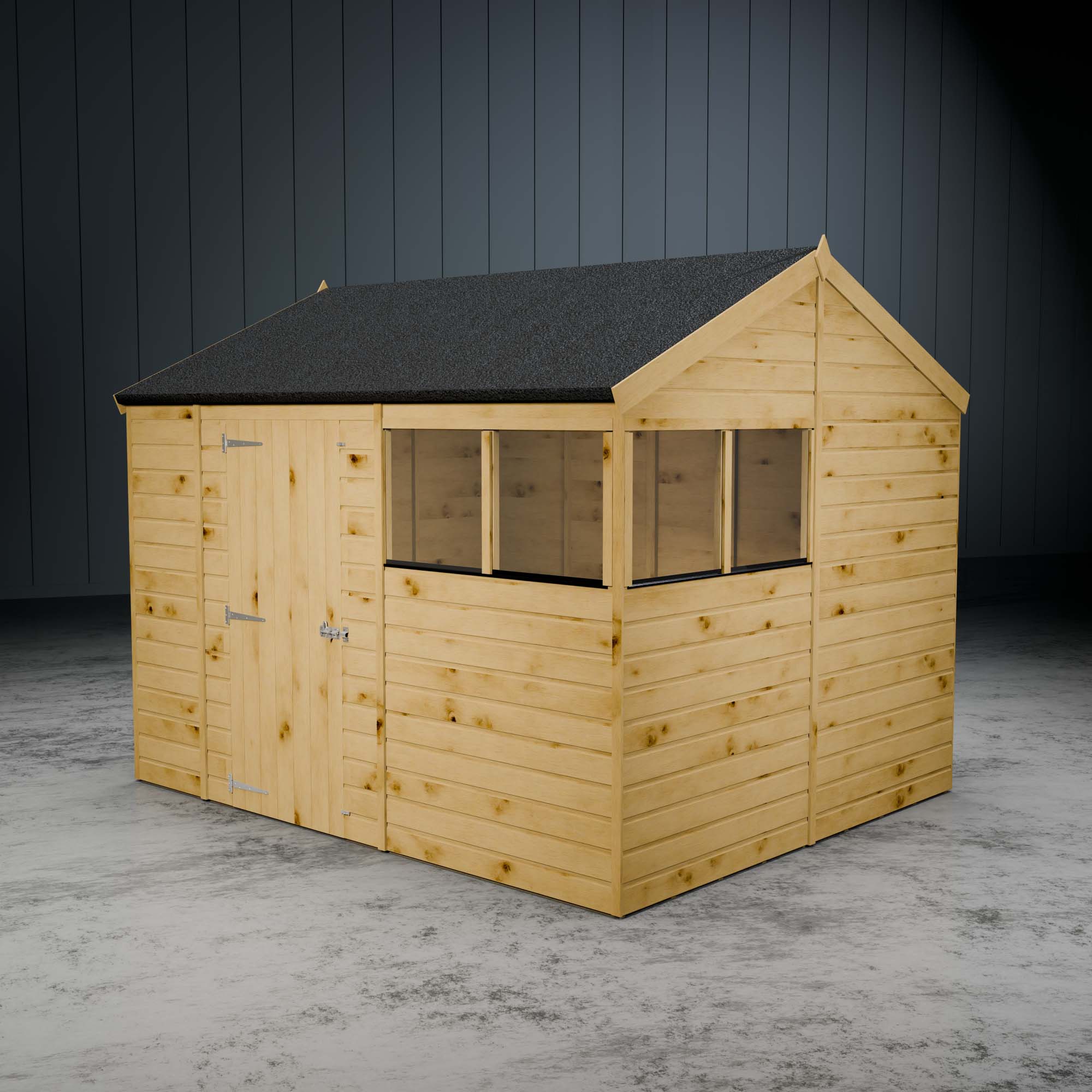 Shiplap Apex Single Door Wooden Shed - Image 7