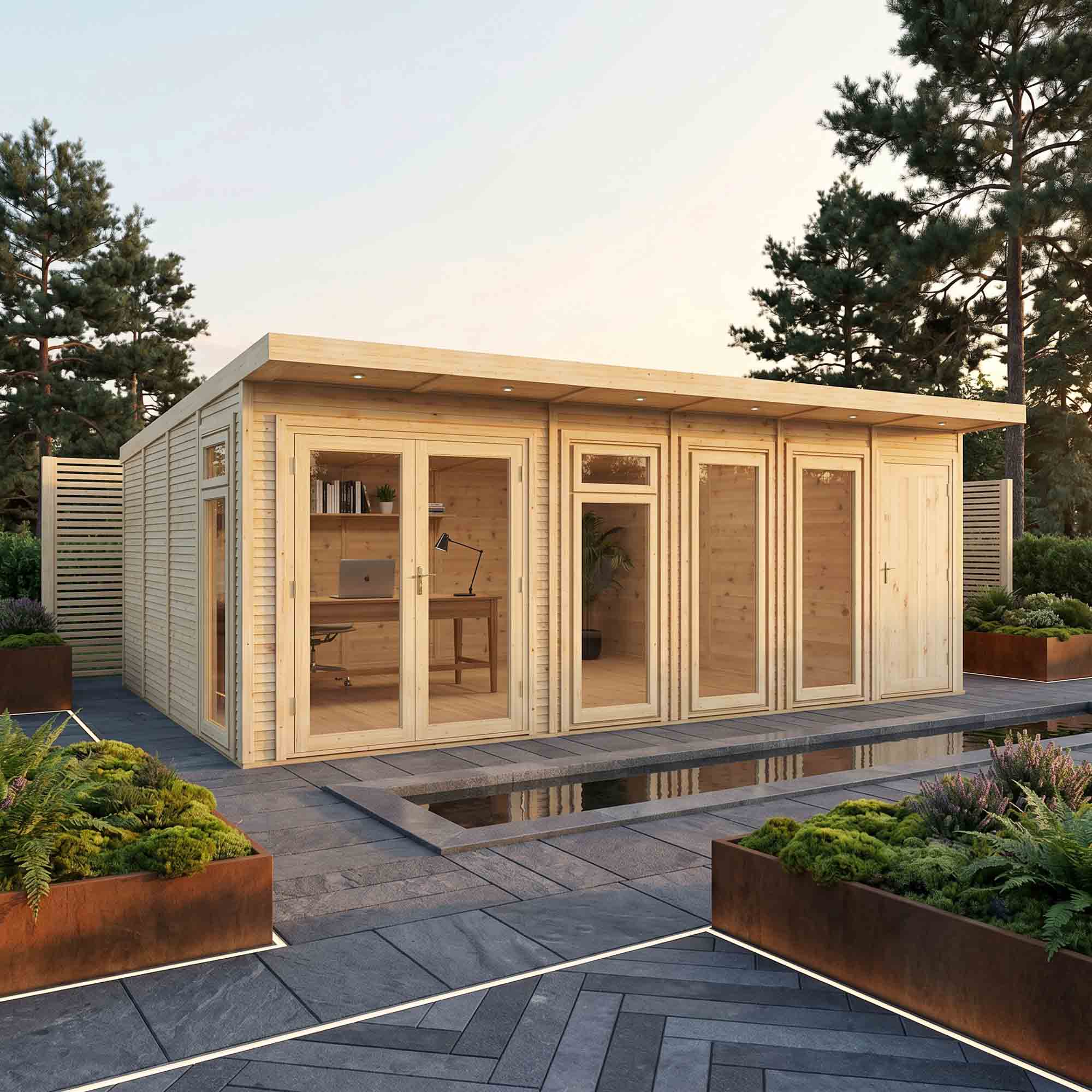 The Classic Insulated Garden Room with Side Shed - Image 6