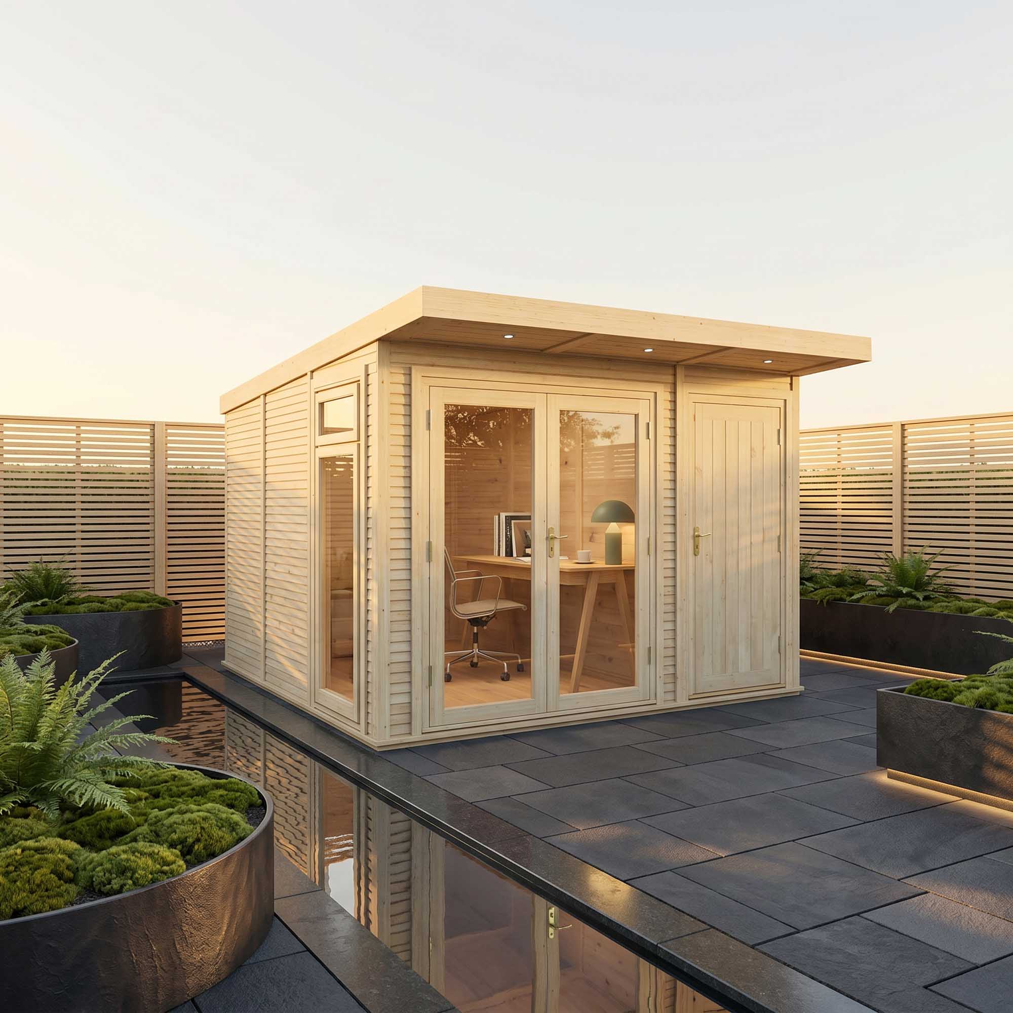 The Classic Insulated Garden Room with Side Shed - Image 7