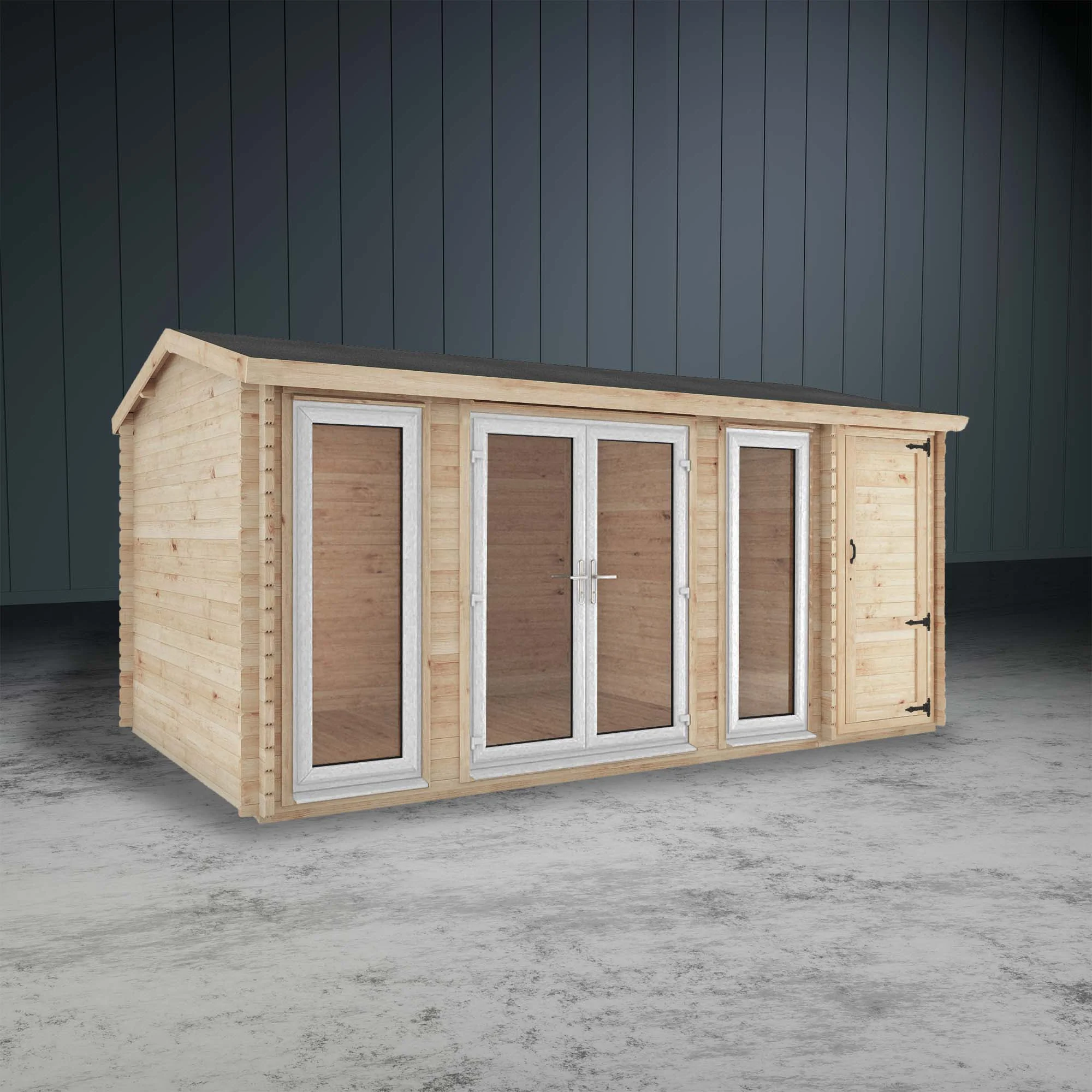 The Dove Log Cabin with Side Shed - Image 3