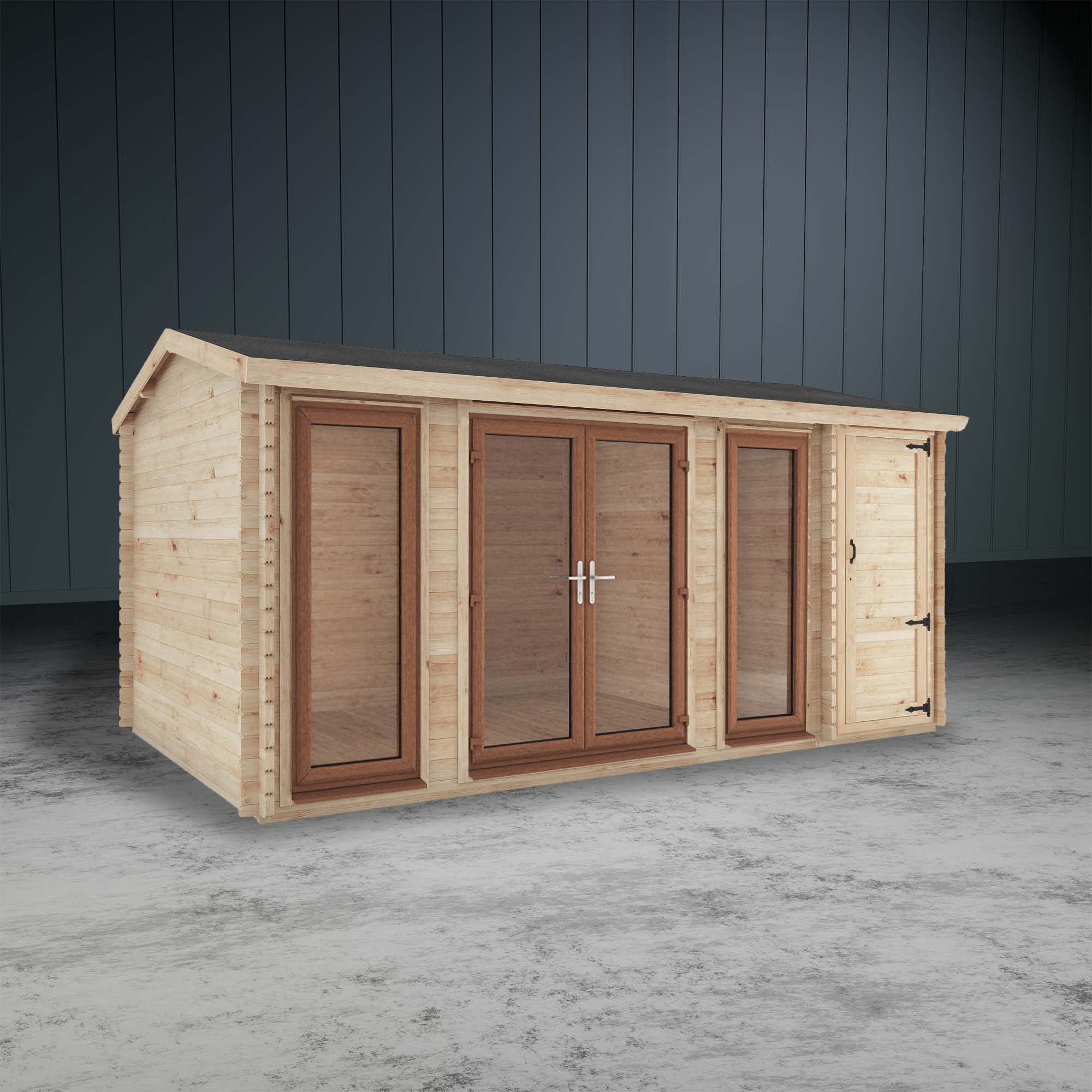 The Dove Log Cabin with Side Shed - Image 4