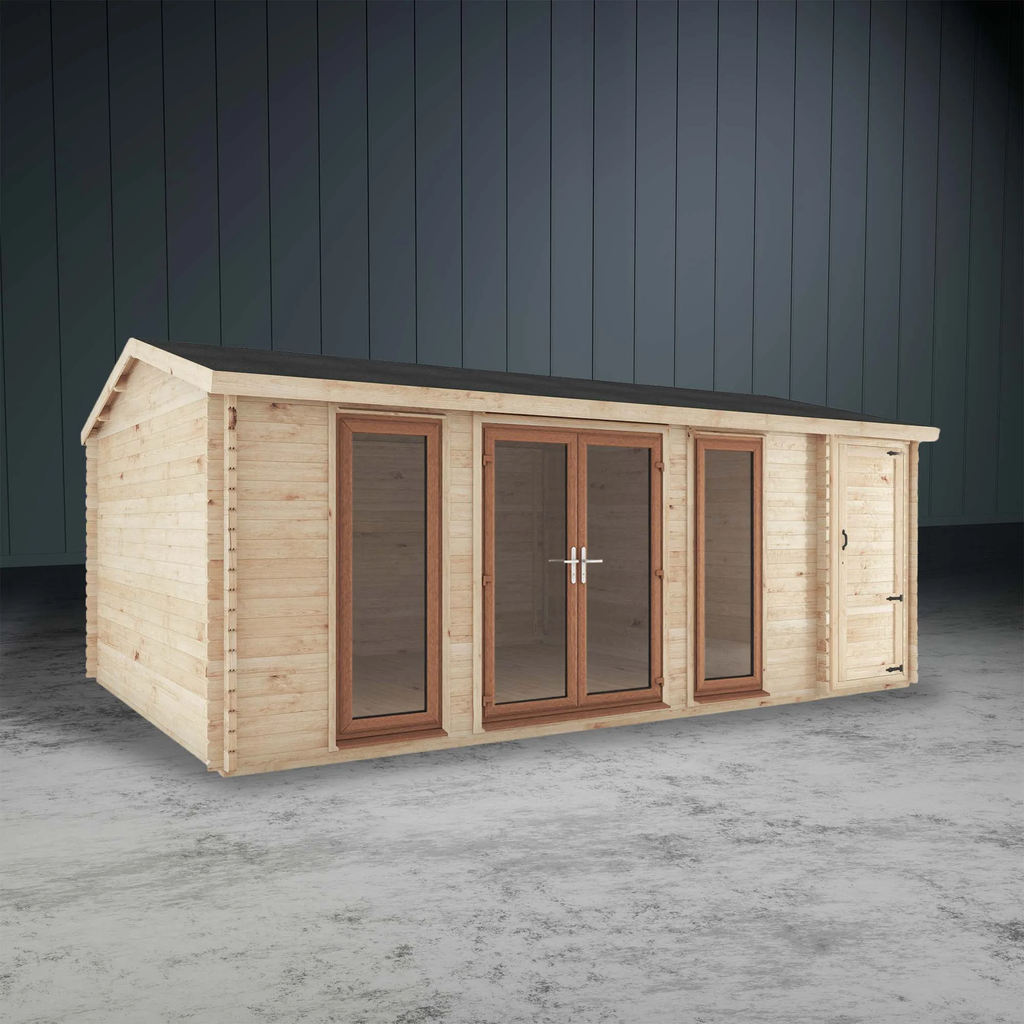The Dove Log Cabin with Side Shed - Image 7