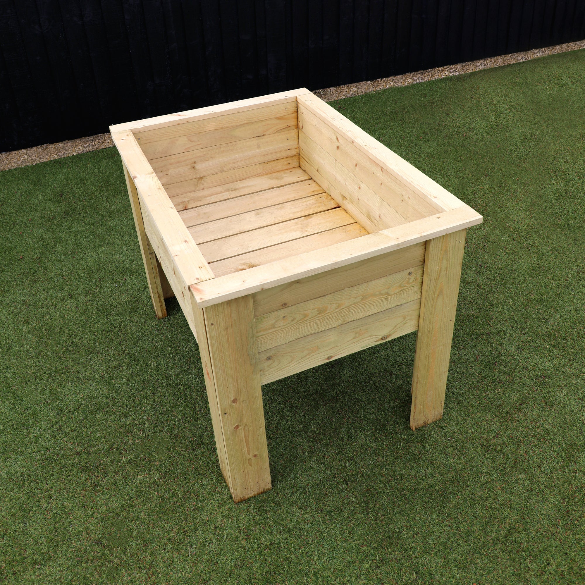 The Petal 1m Freestanding Wooden Planter - Image 4