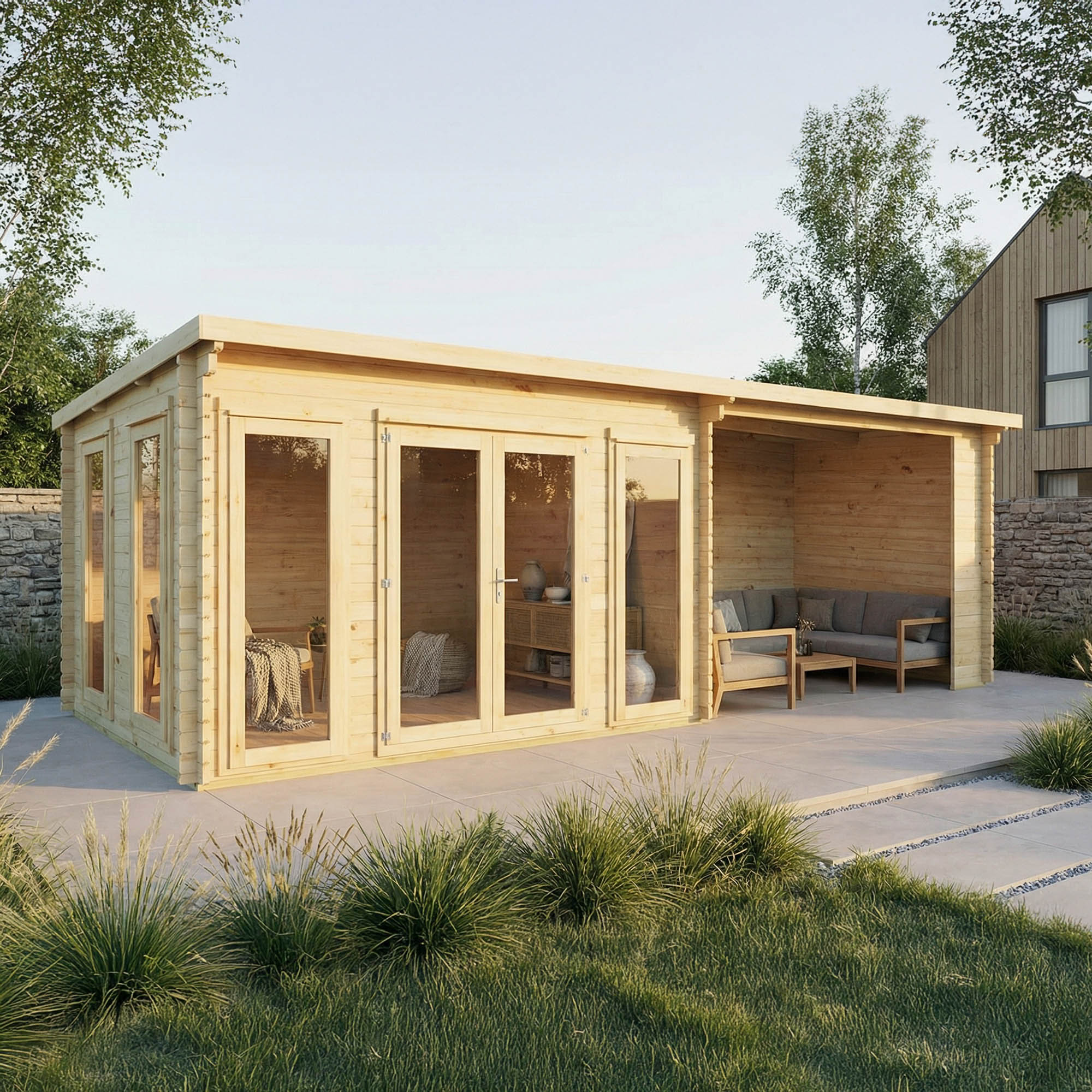 The Wren Log Cabin with Patio Area - Image 5