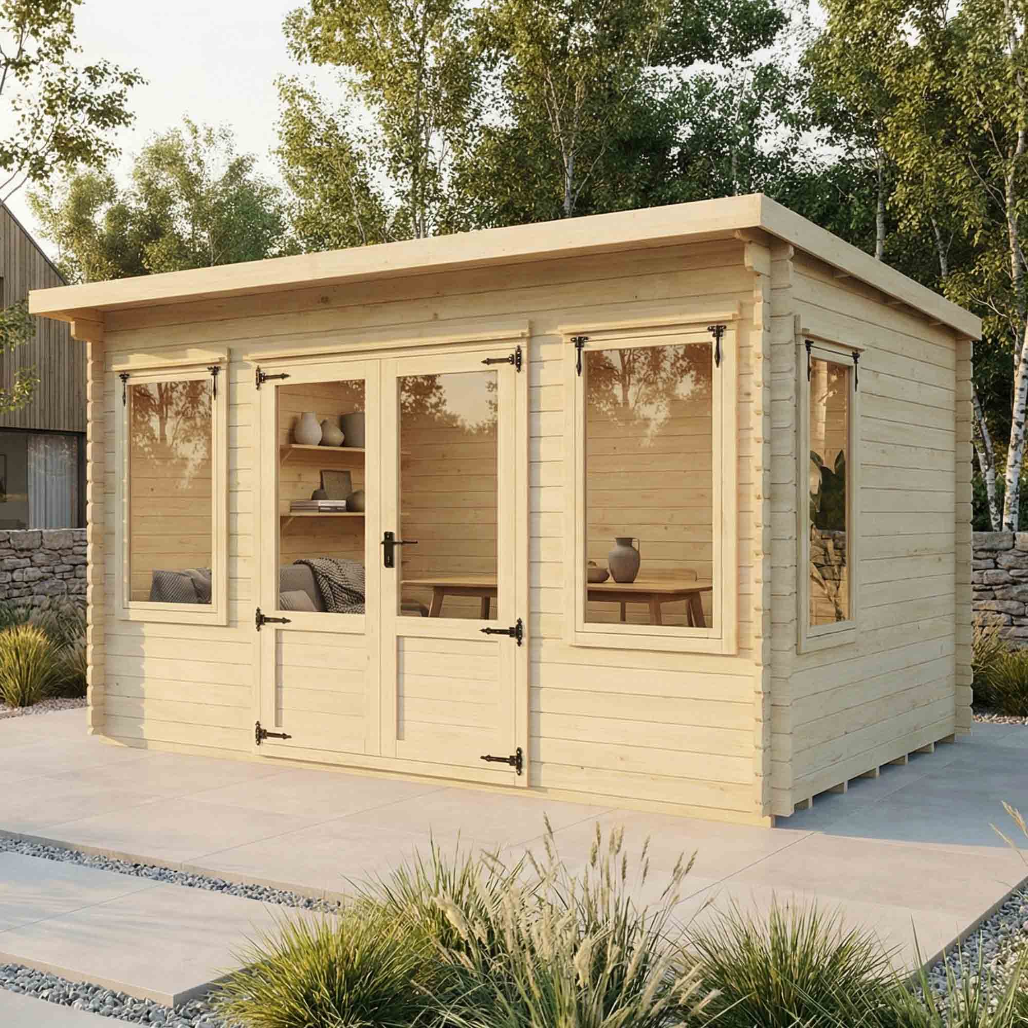 Value 19mm Pent Log Cabin - Image 3