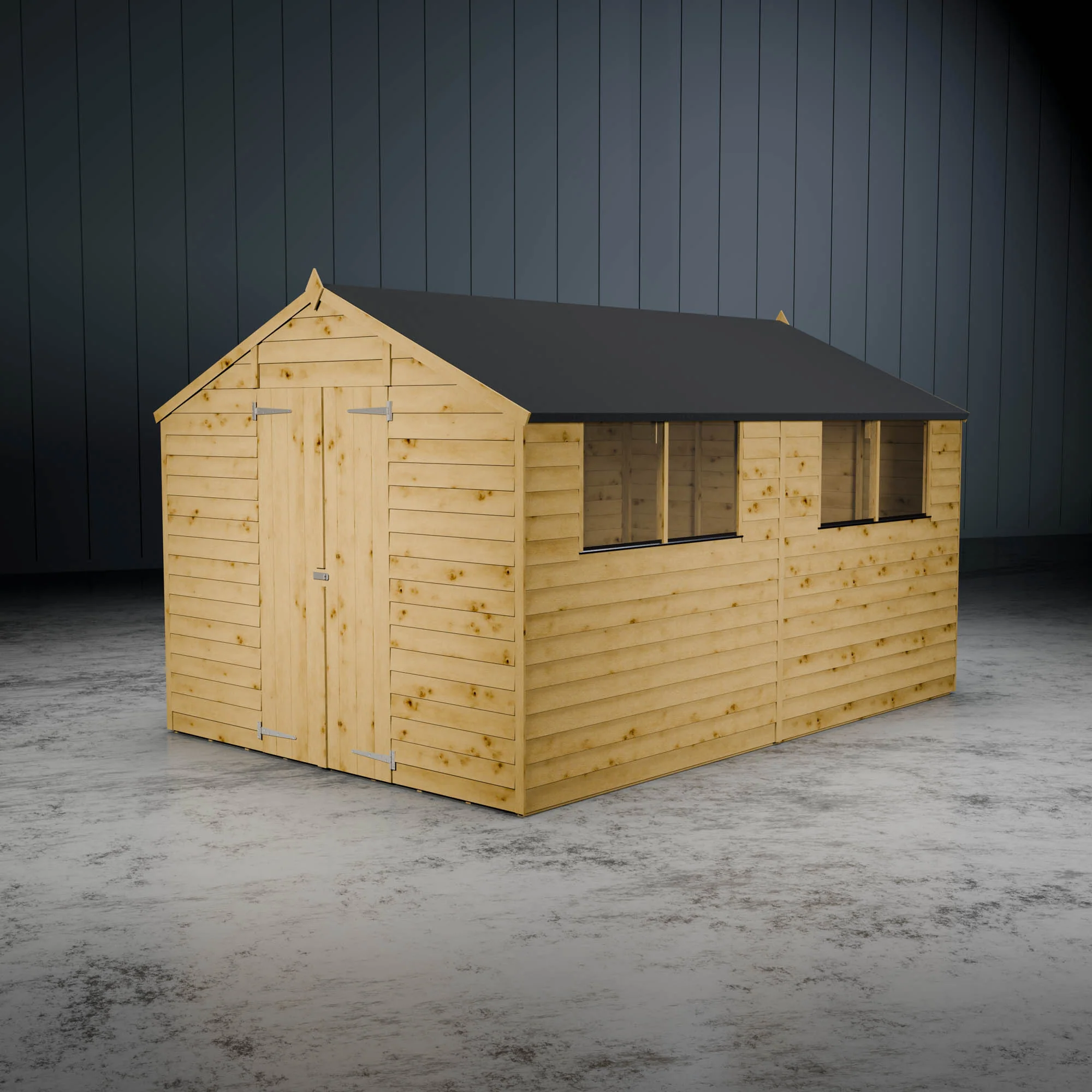 Value Overlap Double Door Apex Shed - Image 10