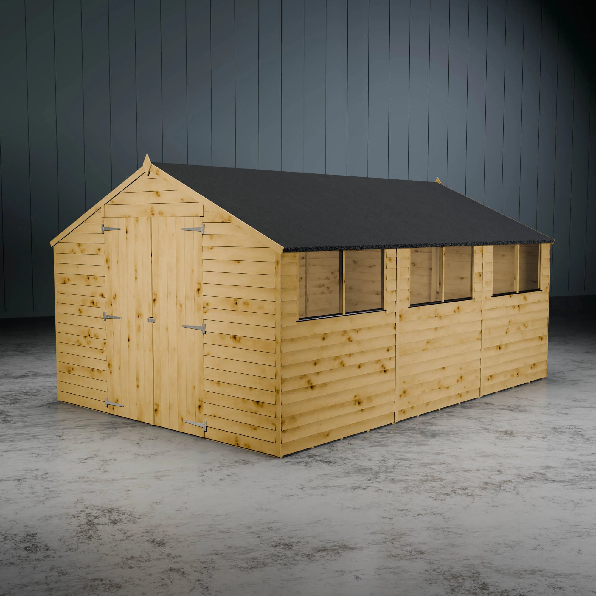 Value Overlap Double Door Apex Shed - Image 11
