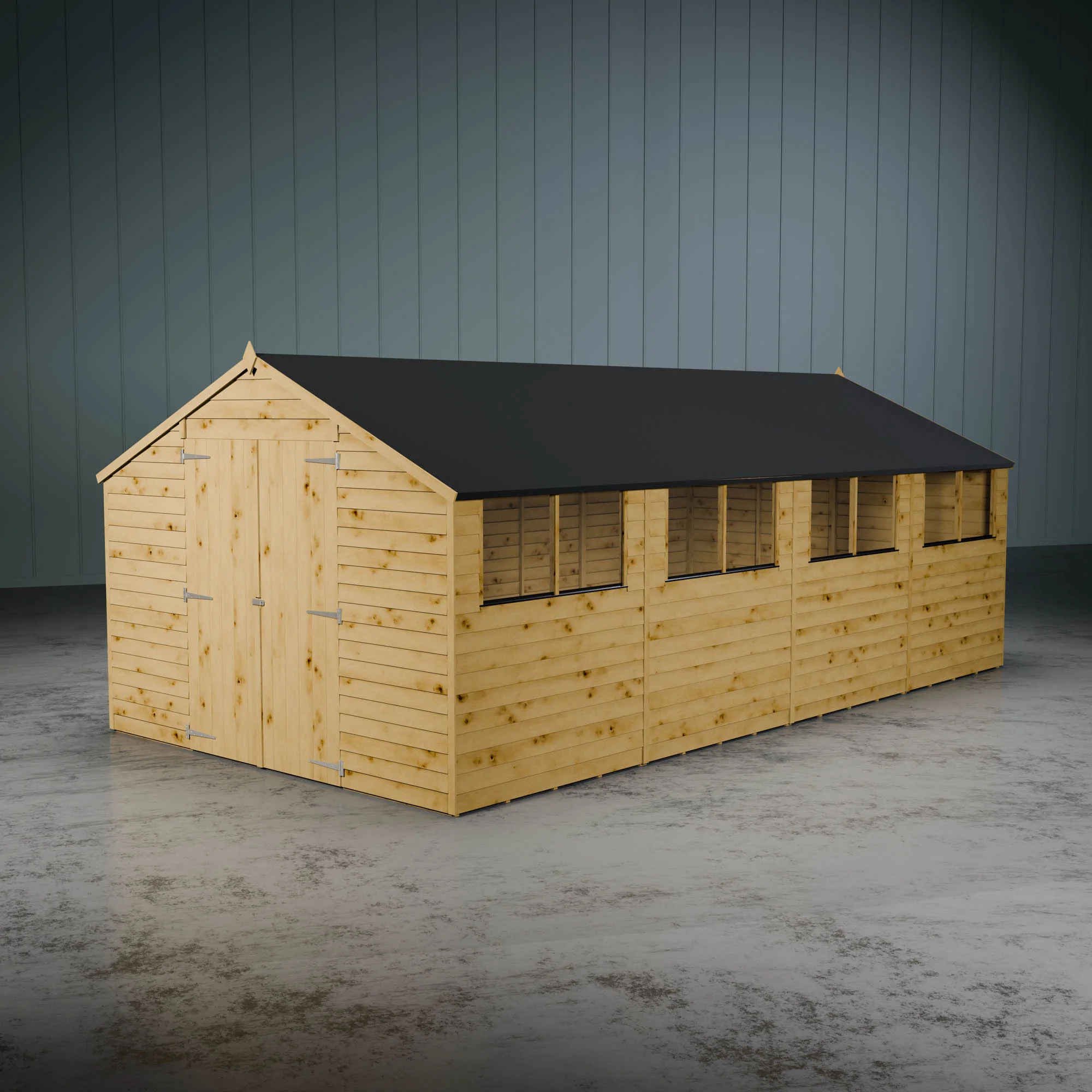 Value Overlap Double Door Apex Shed - Image 13