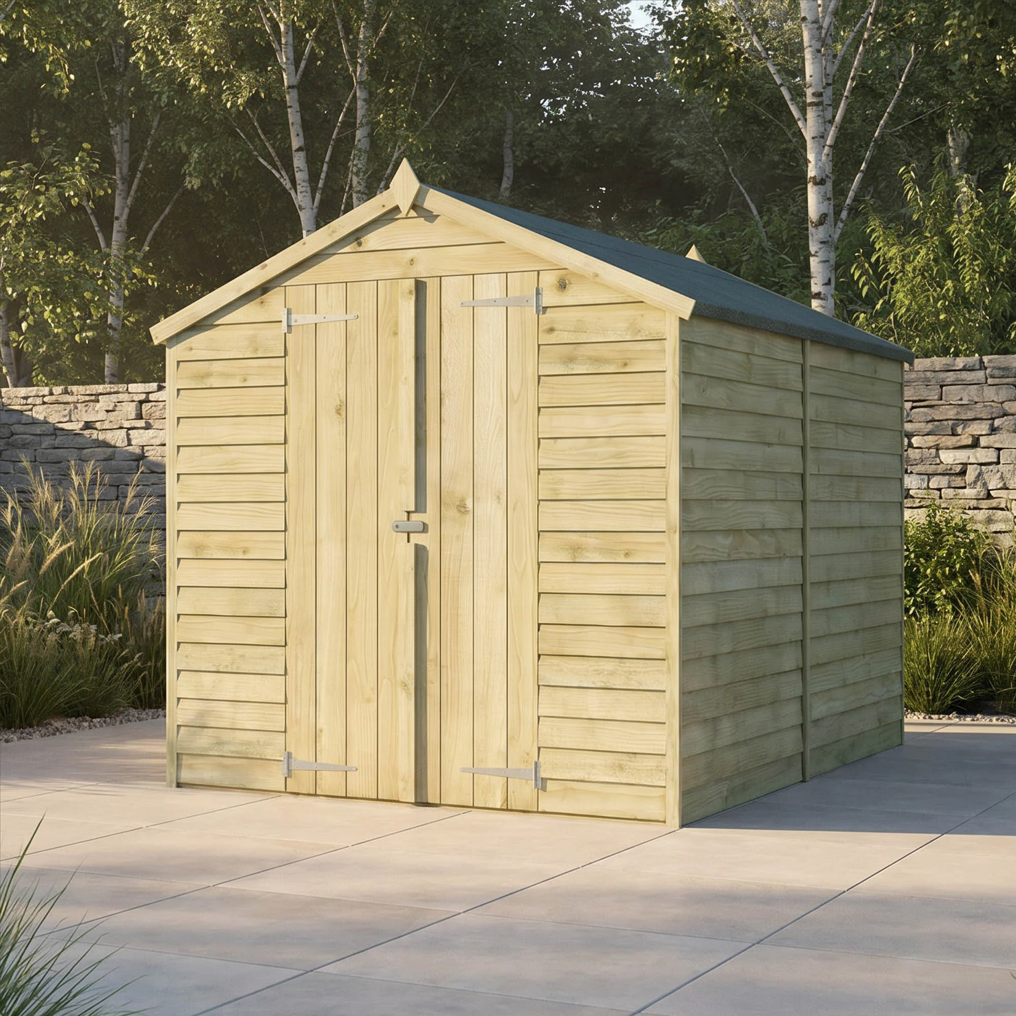 Value Overlap Double Door Apex Shed - Image 14