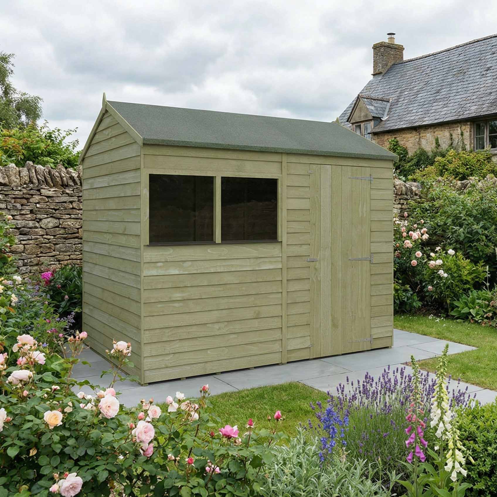 Value Overlap Single Door Apex Shed - Image 10