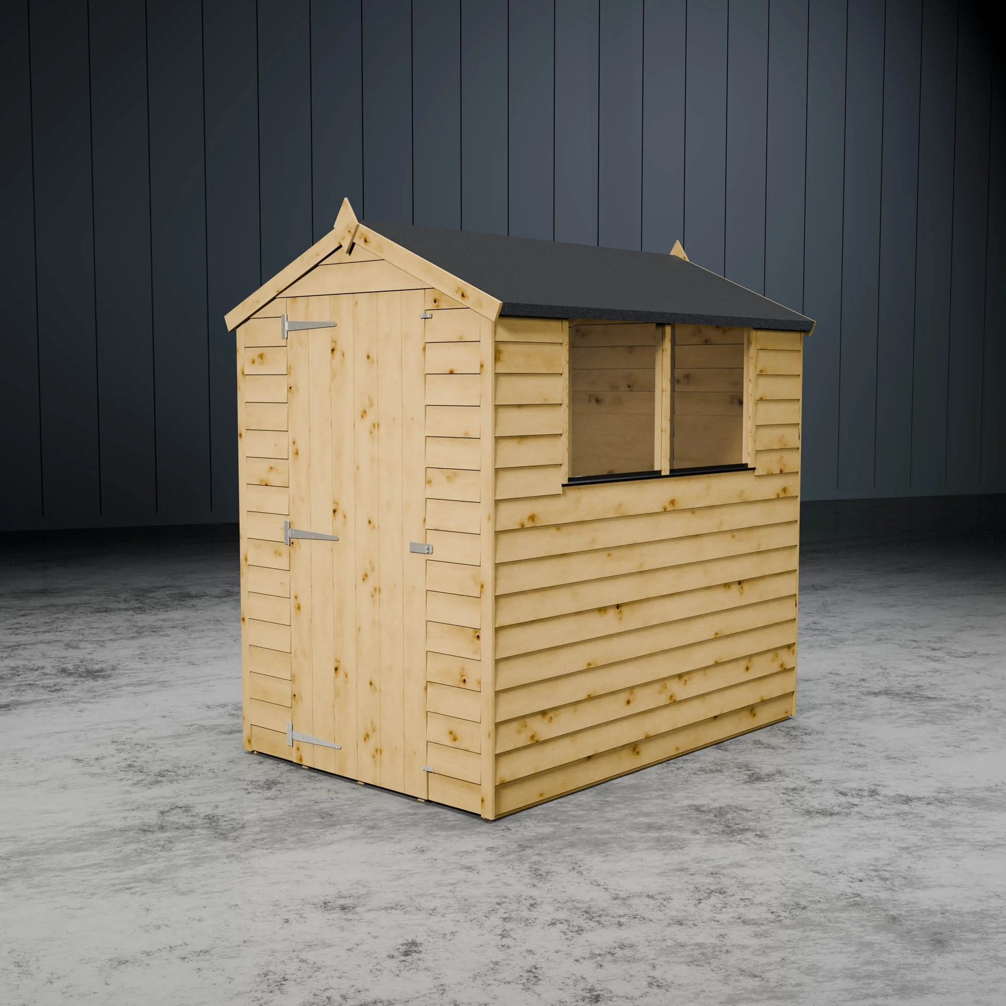 Value Overlap Single Door Apex Shed - Image 3