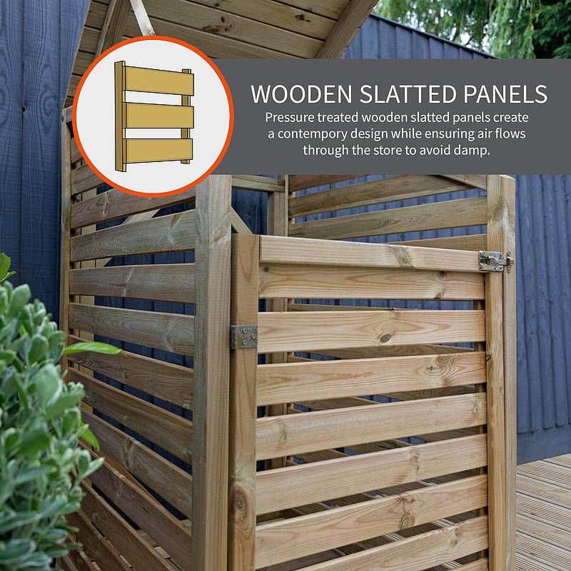 Pressure Treated Single Bin Store - Image 7