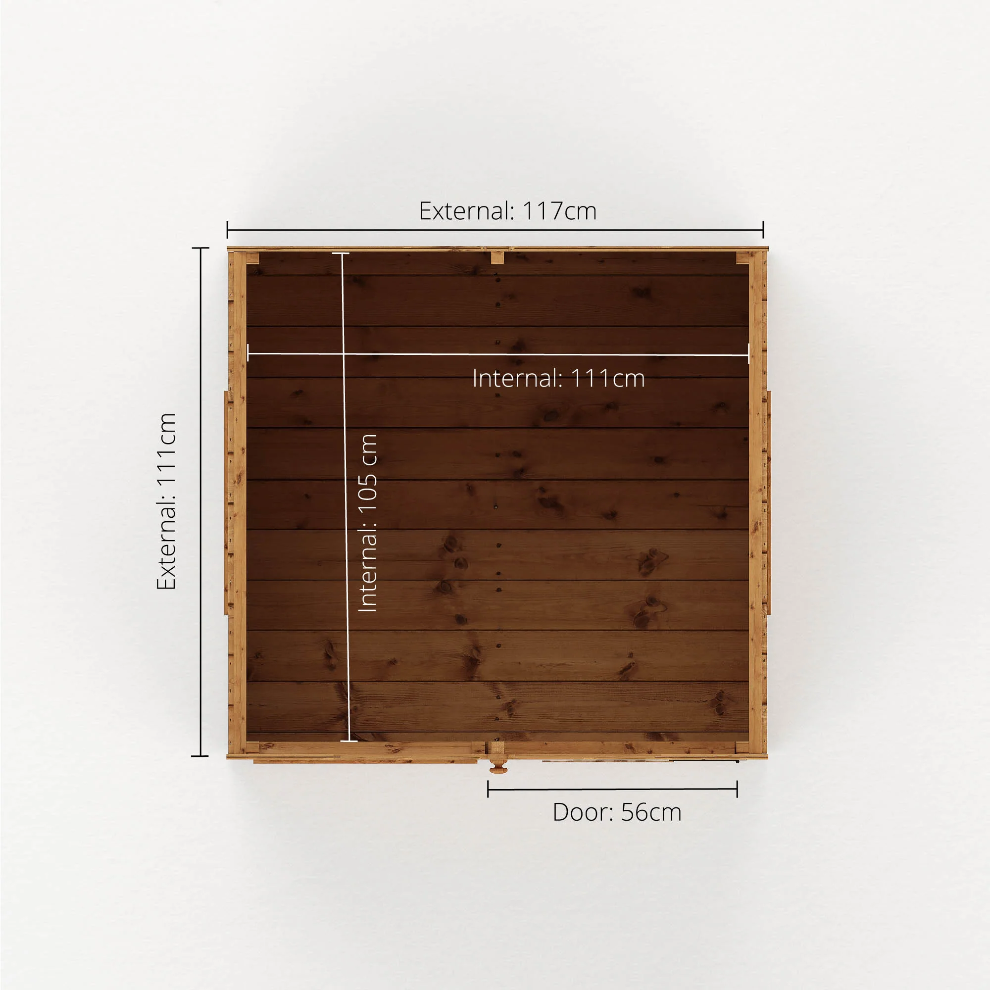 4 x 4 Snug Wooden Playhouse - Image 5